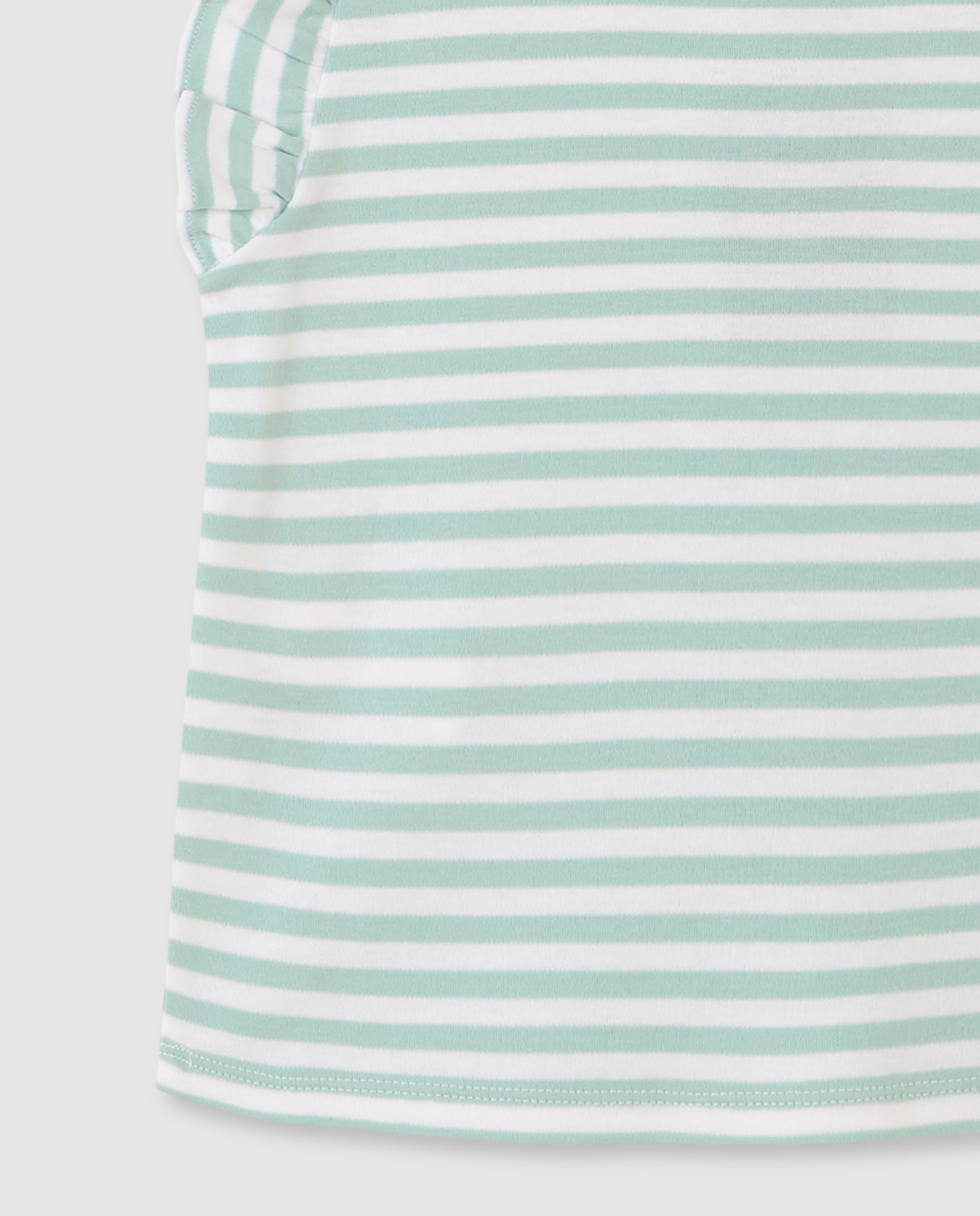 T-shirt Infantil Às Riscas Gocco Verde-4