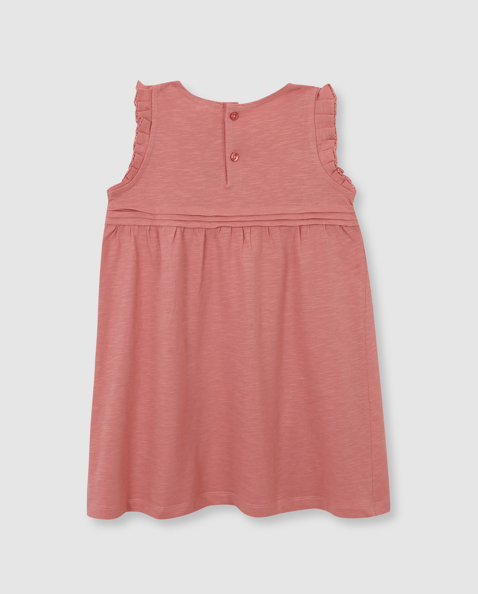 Vestido Infantil de Malha Gocco Rosa-2