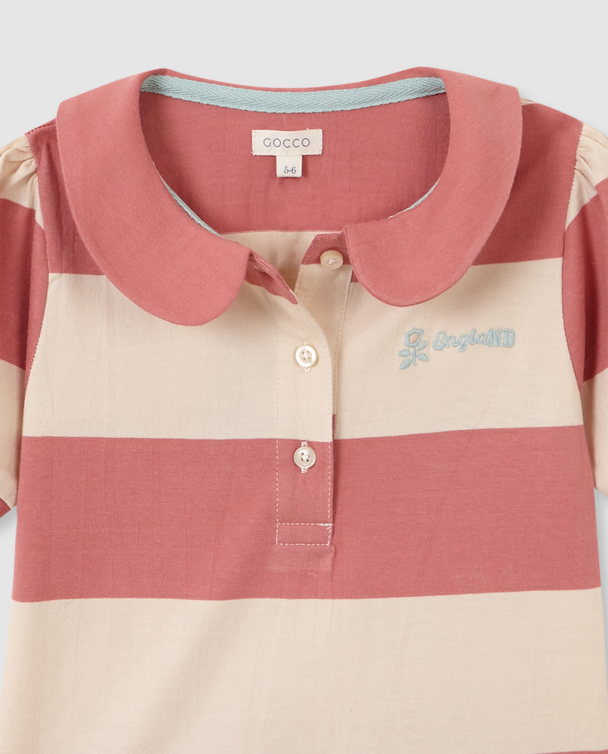Vestido Polo Infantil Gocco Coral-5