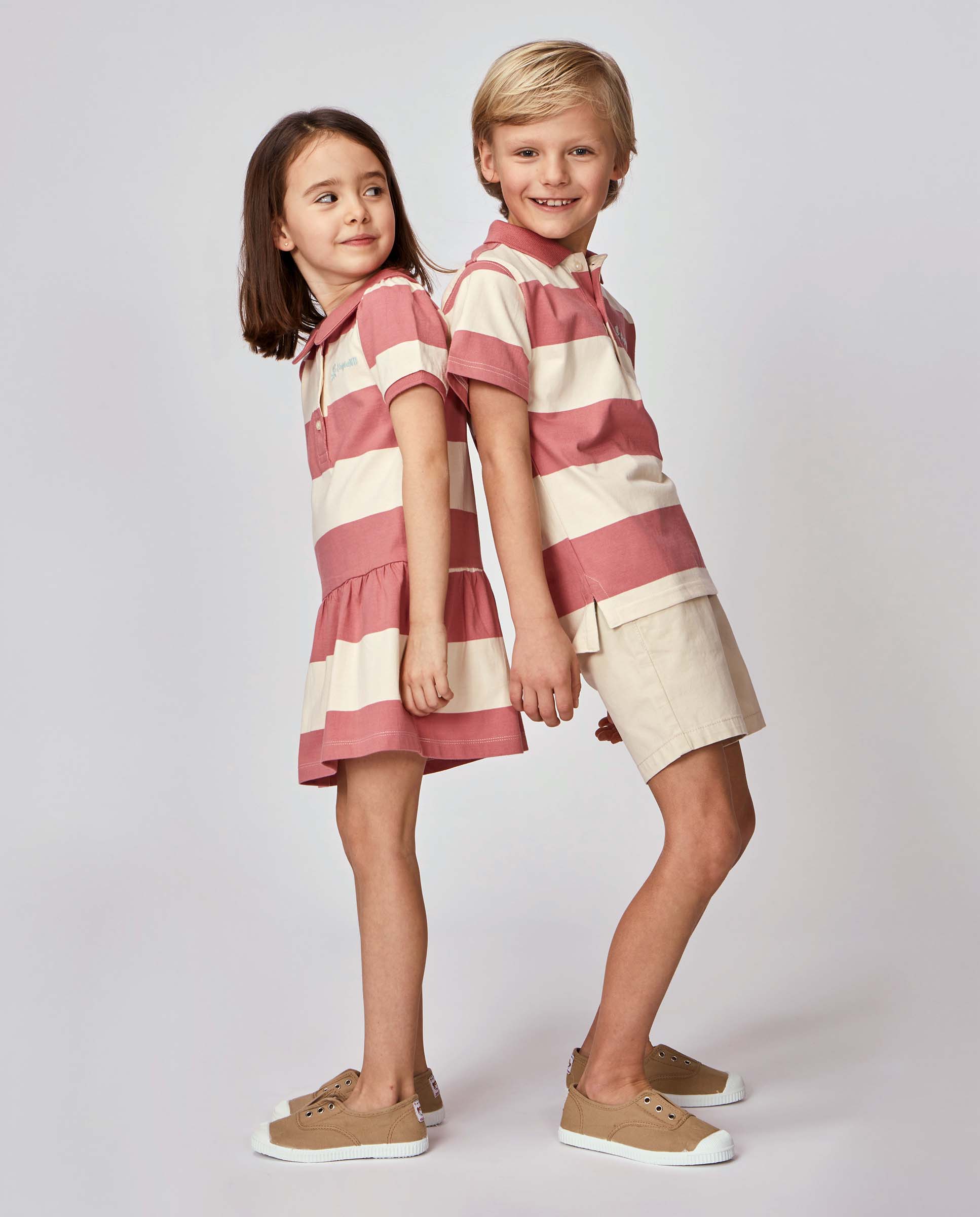 Vestido Polo Infantil Gocco Coral-7