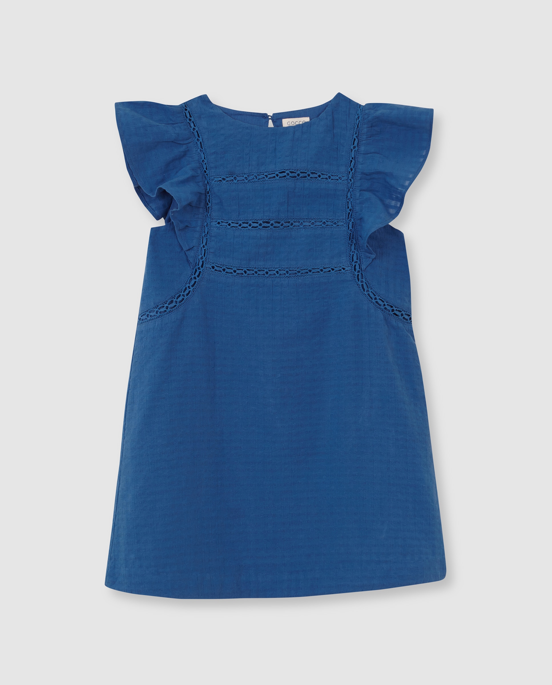 Imagem 0 de Vestido Infantil com Tiras Bordadas