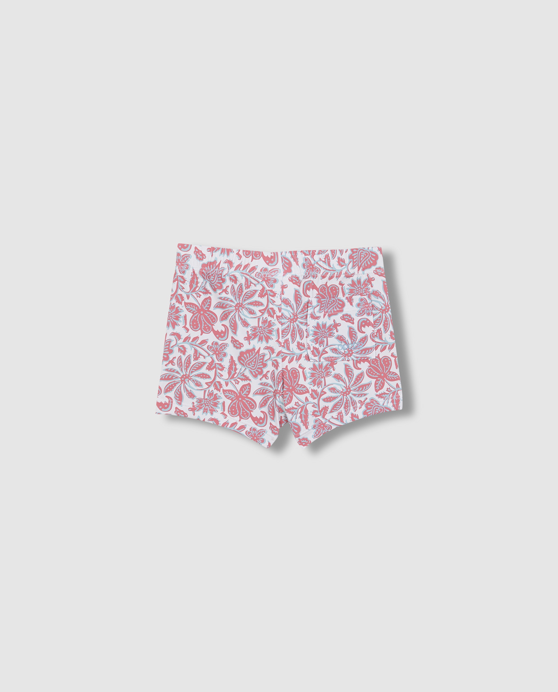Fato de Banho para Bebé com Estampado Flor Índia Gocco Rosa-2