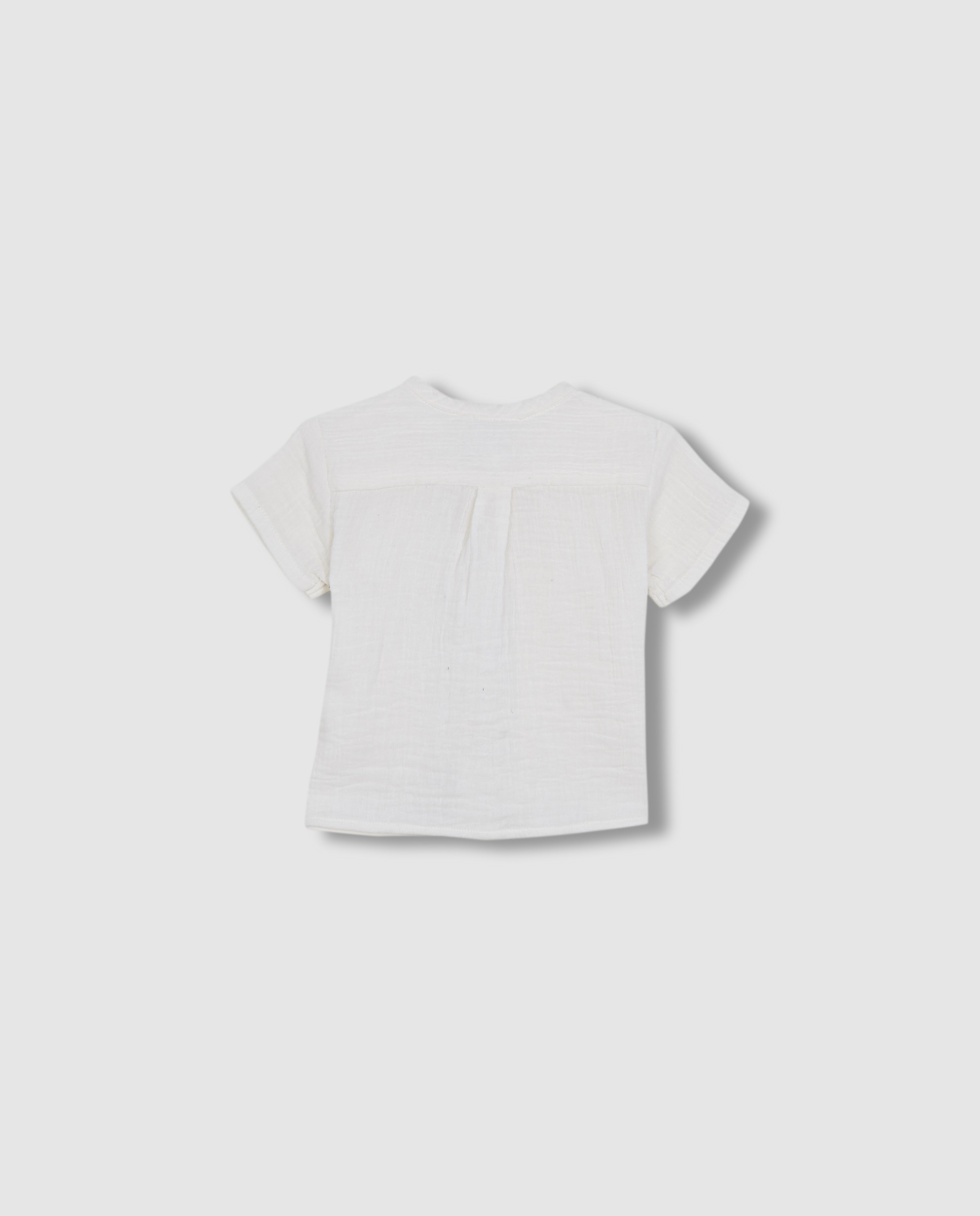 Camisa para Bebé de Gase Gocco Branco-marfim-2