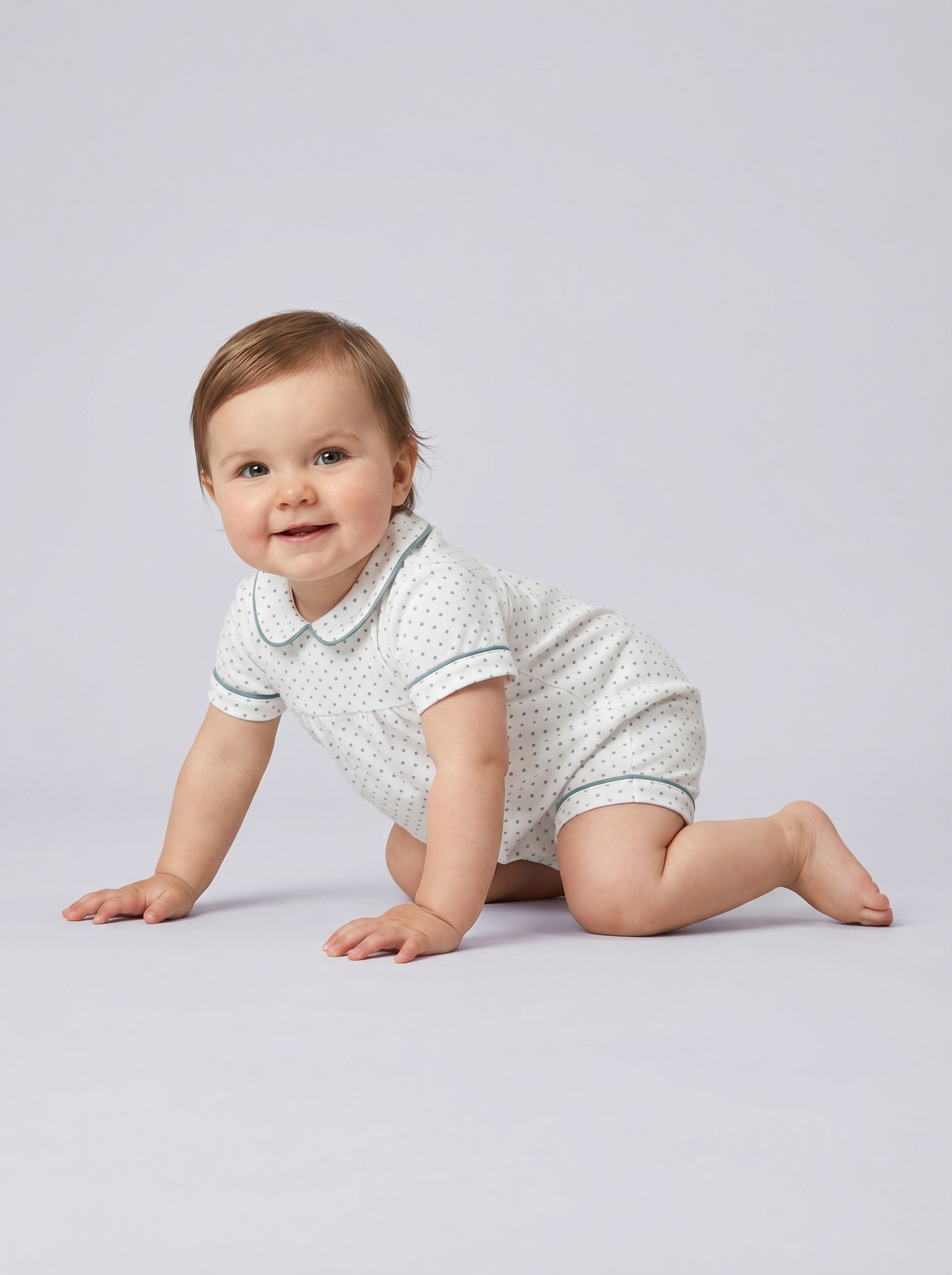 Pijama para Bebé Estampado Gocco Branco-marfim-6