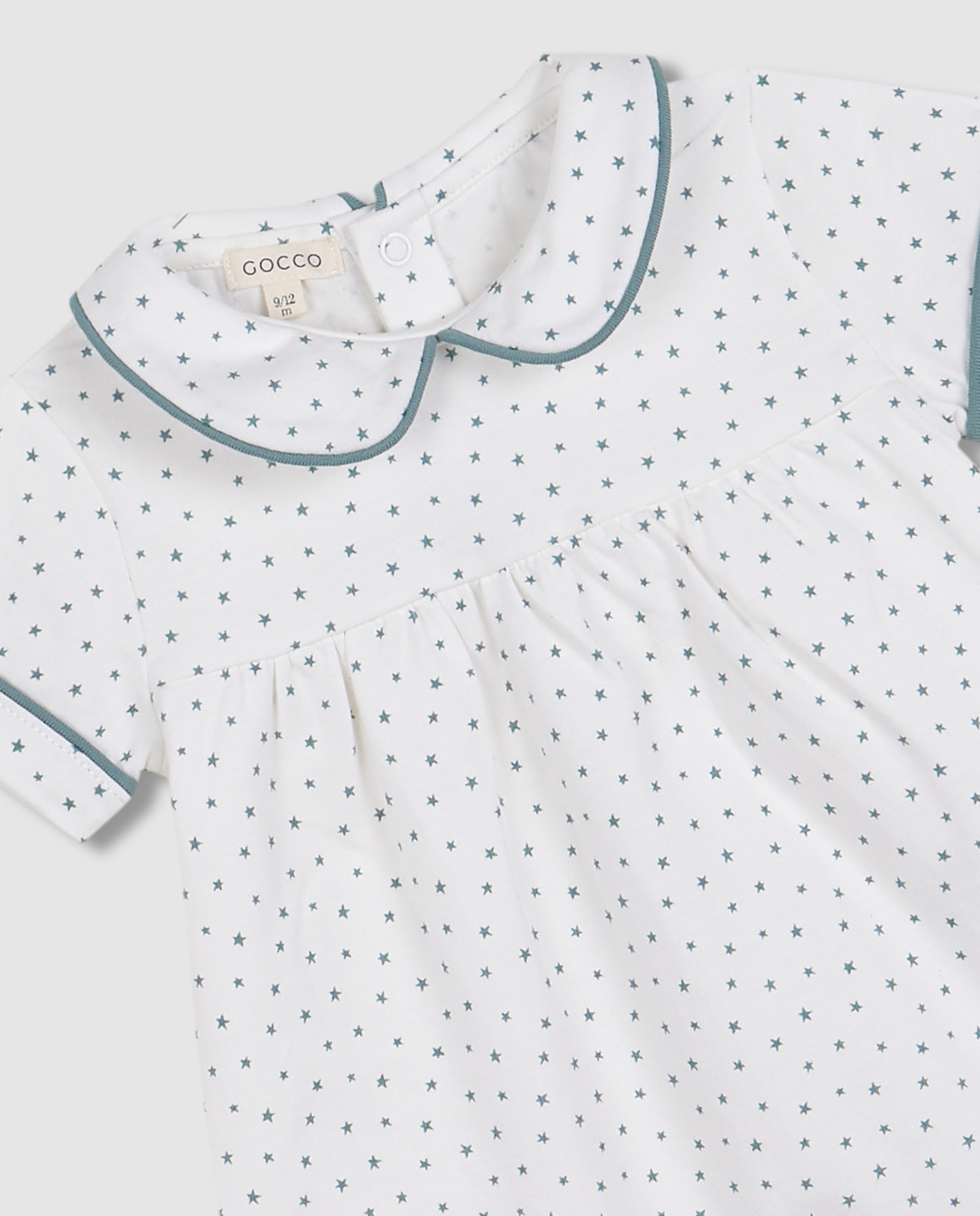Pijama para Bebé Estampado Gocco Branco-marfim-3