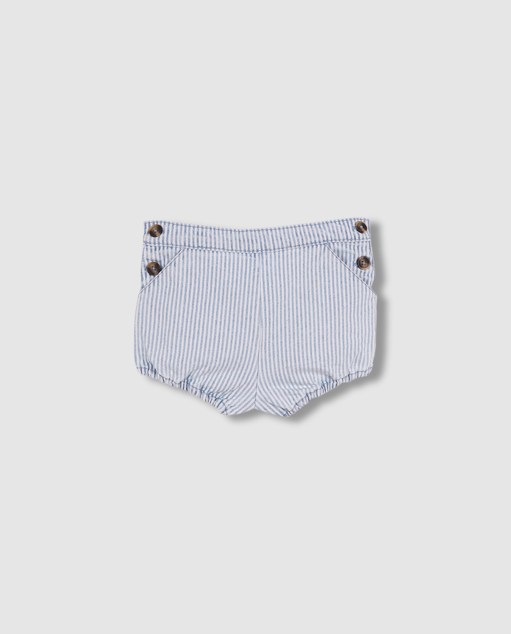 Imagem 0 de Calças para Bebé de Micro Riscas Denim