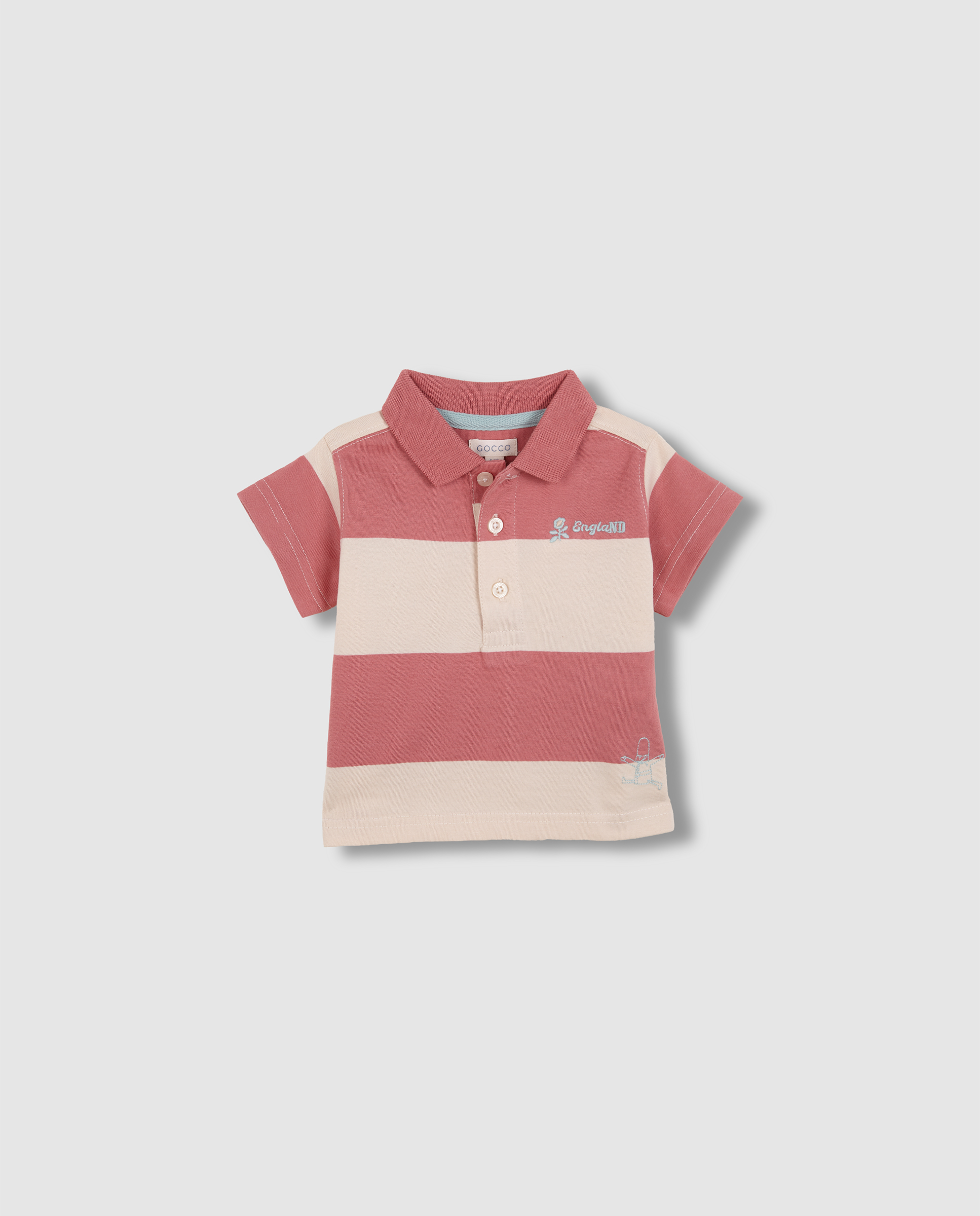 Polo para Bebé Gocco Coral-3