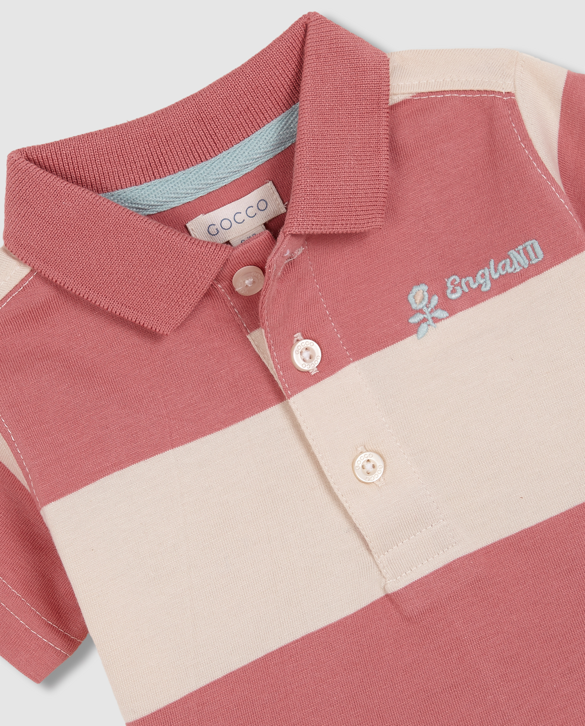 Polo para Bebé Gocco Coral-5