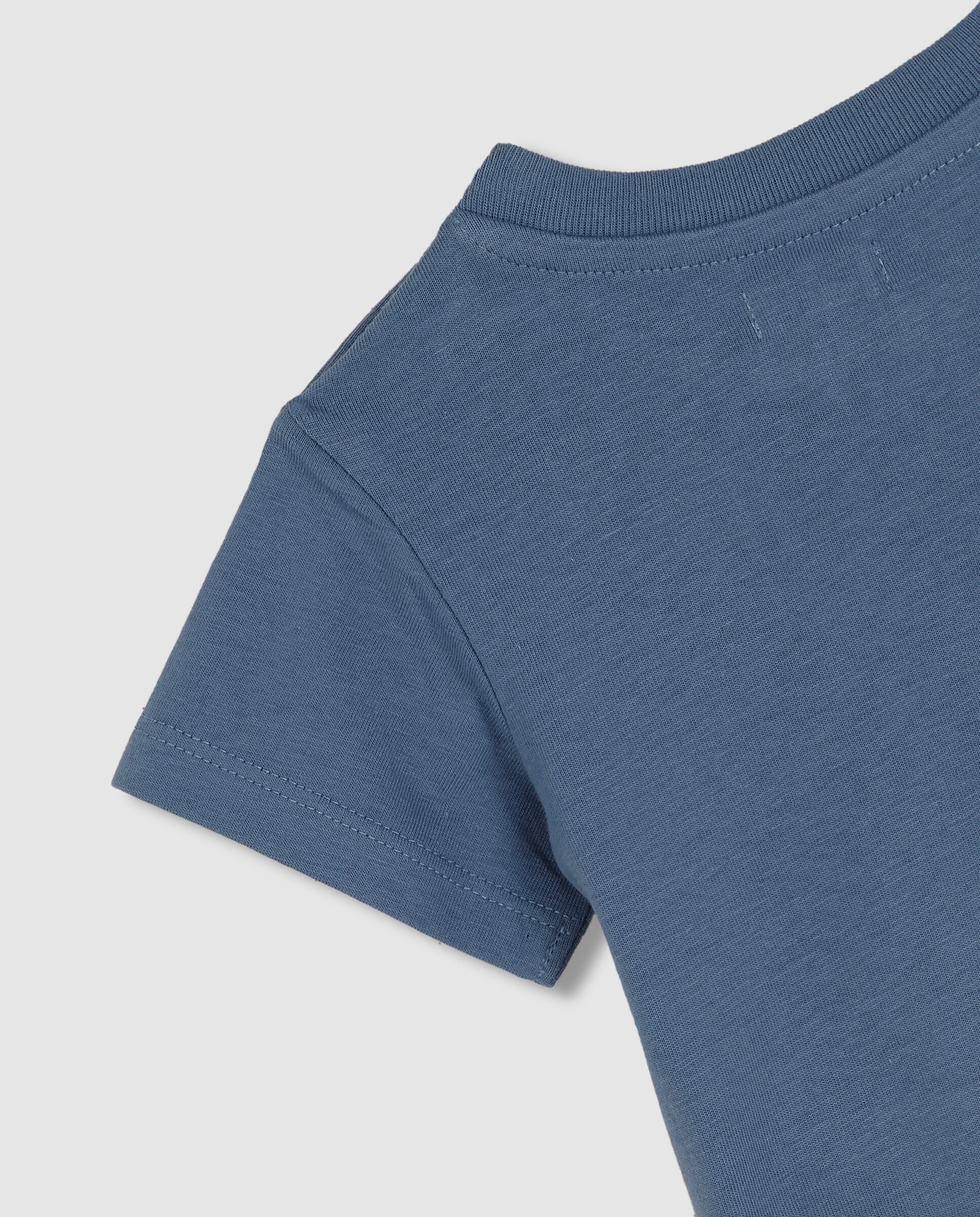 T-shirt para Bebé com Print Gocco Azul-escuro-4