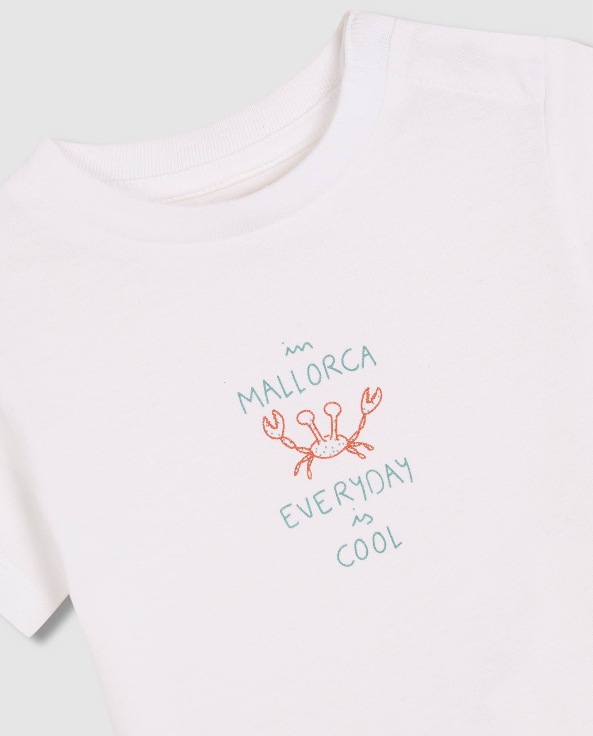 T-shirt de Bebé Mallorca Gocco Branco-3
