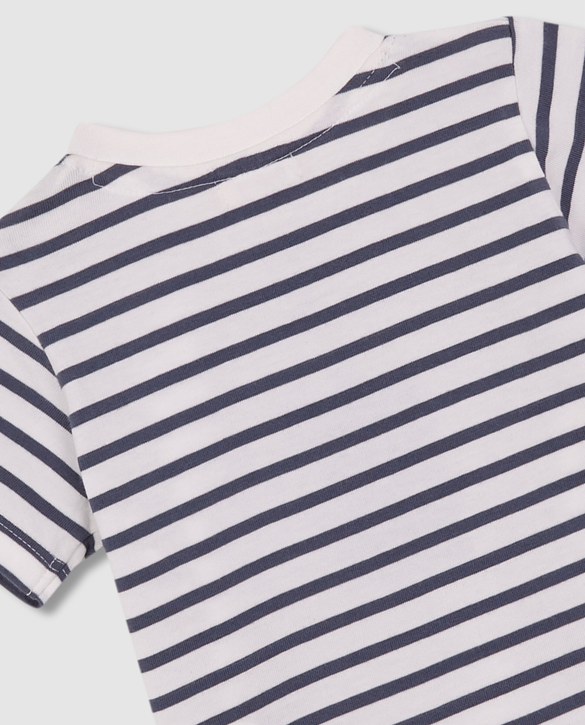 T-shirt para Bebé Marinheira Branco-marfim-4