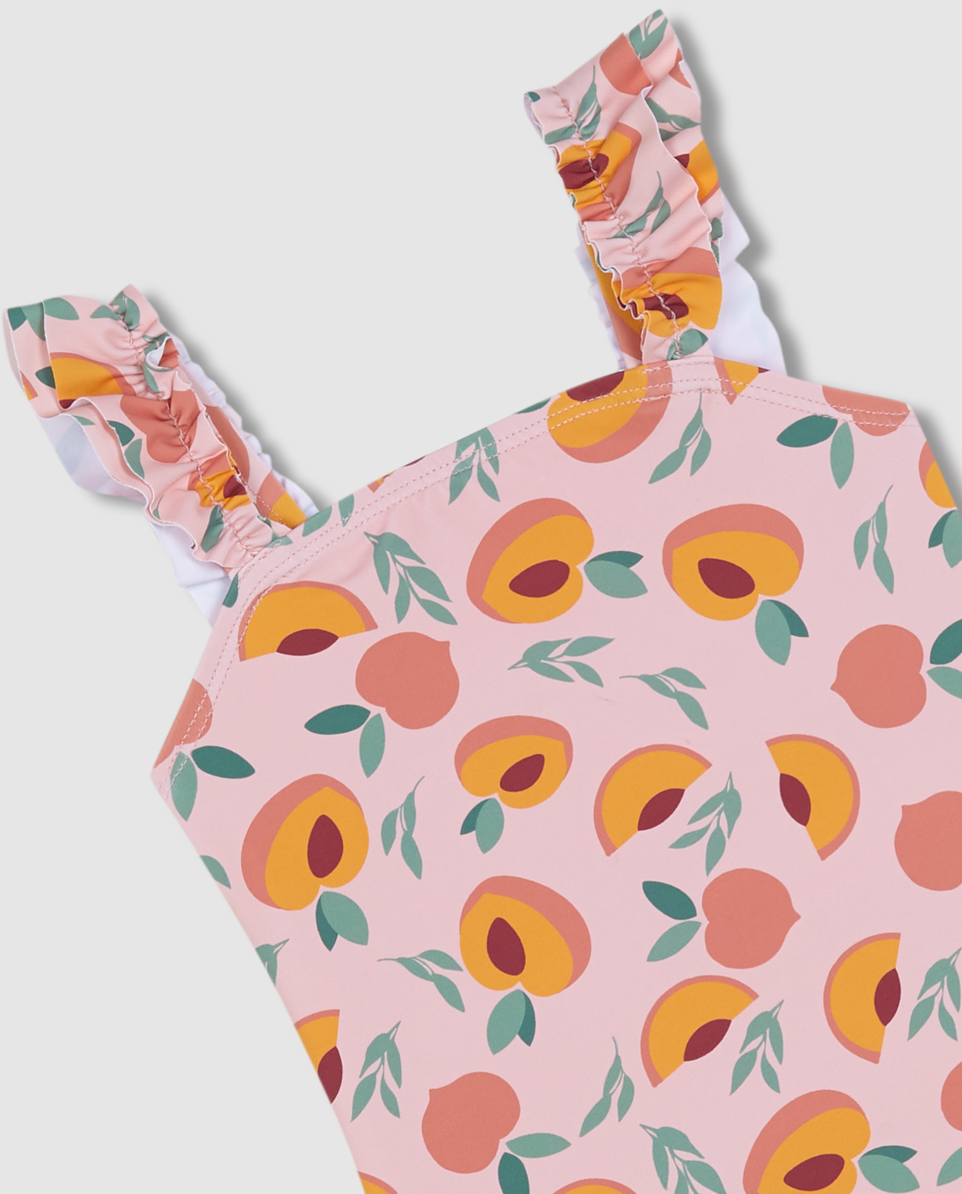 Fato de Banho para Bebé de Pêssegos Gocco Rosa-claro-3