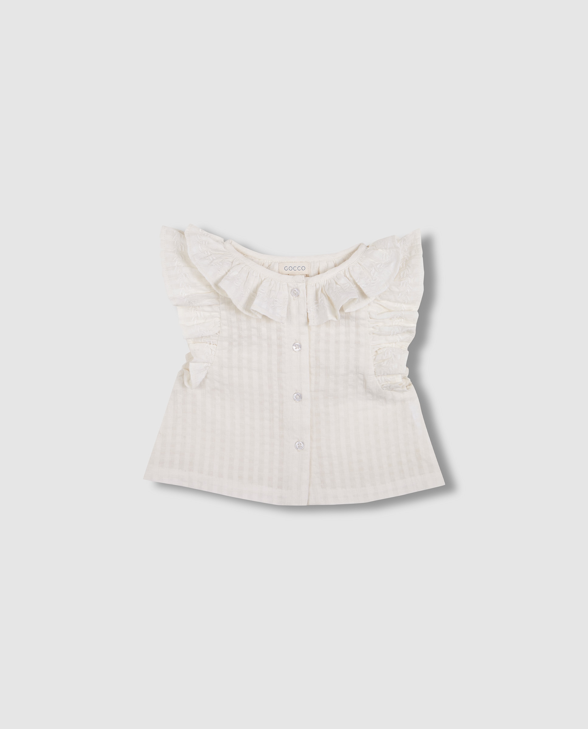 Imagem 0 de Camisa para Bebé com Gola e Manga Curta com Caída