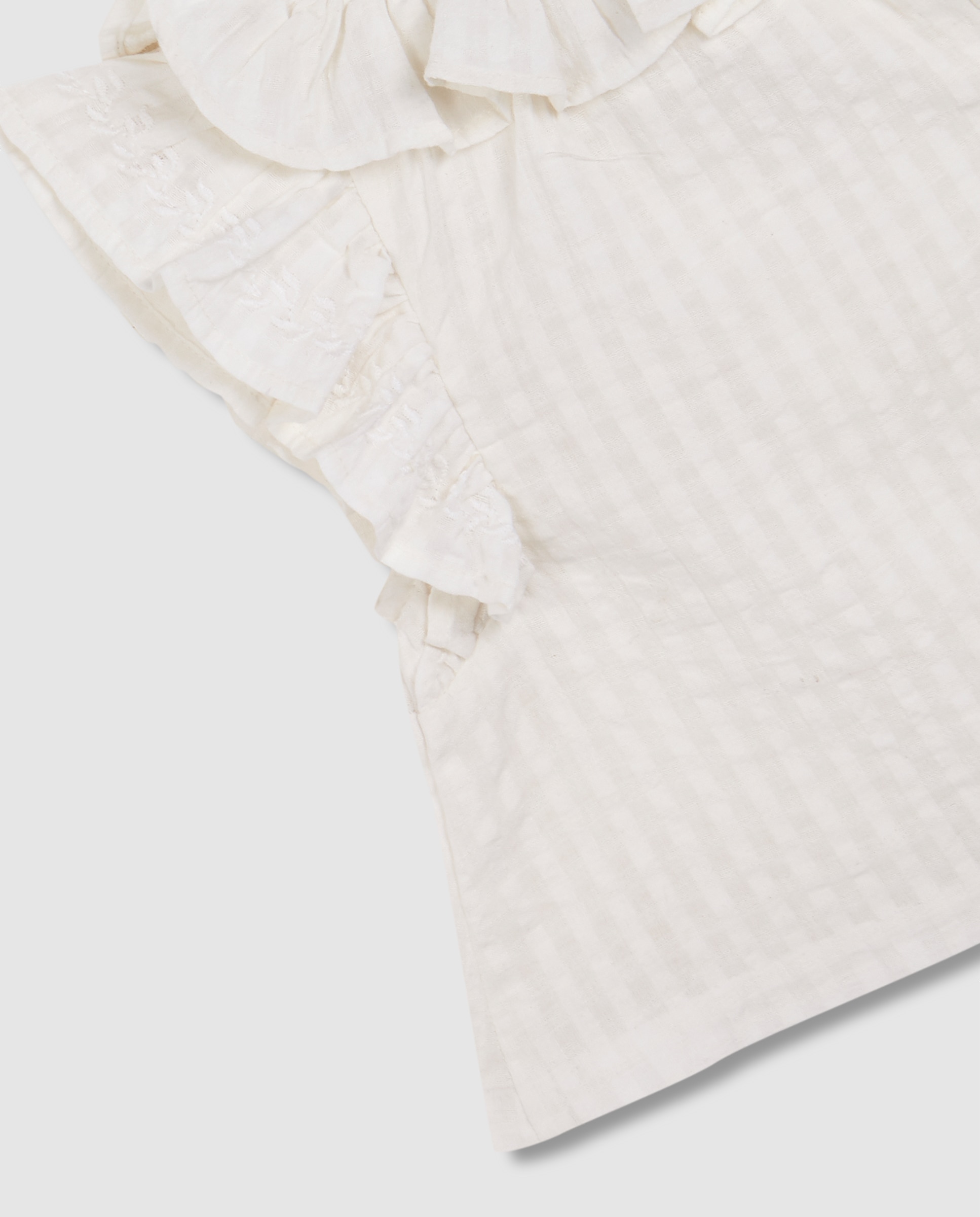 Camisa para Bebé com Gola e Manga Curta com Caída Gocco Branco-marfim-4