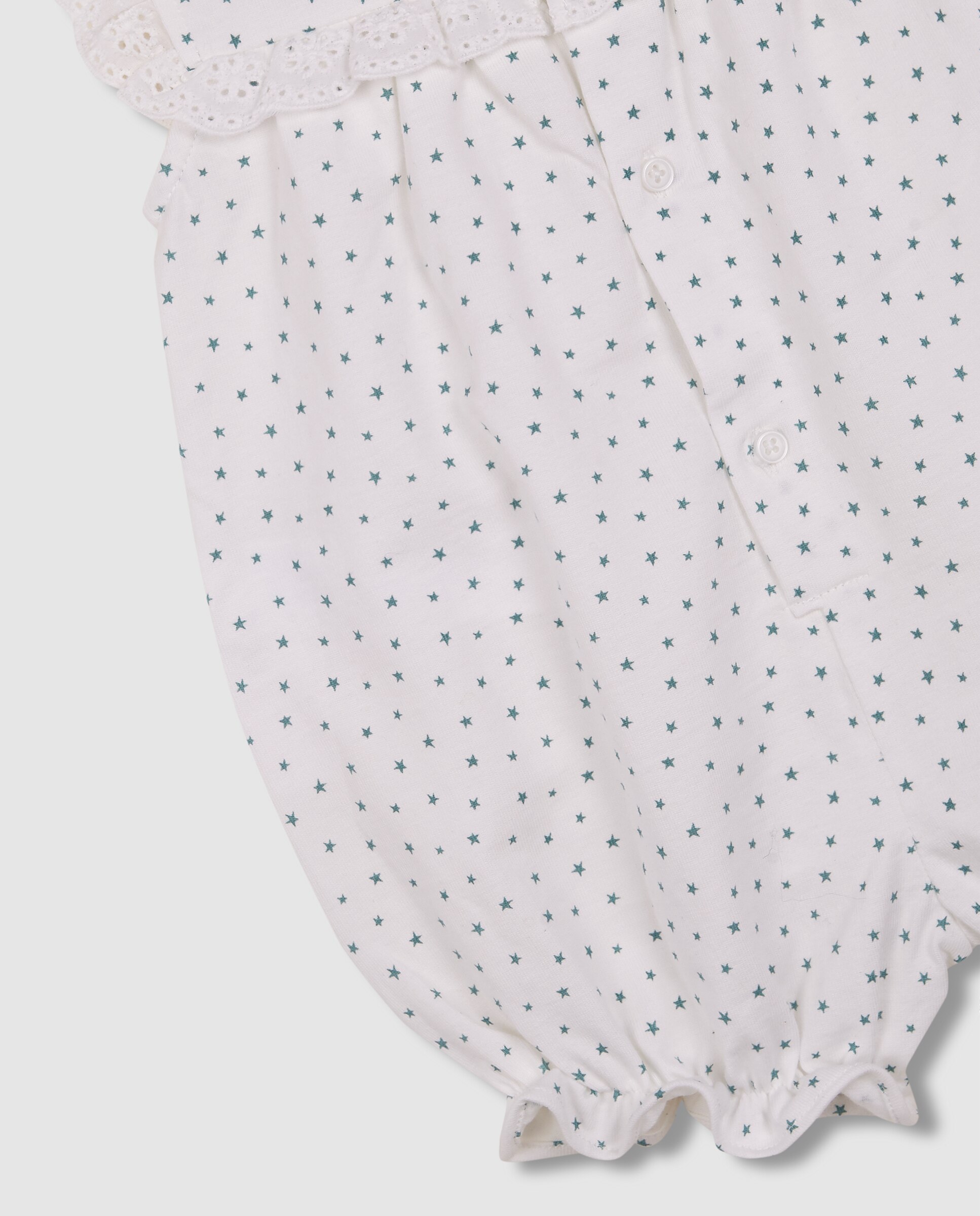 Pijama para Bebé Estampado Estrelas Gocco Branco-marfim-4