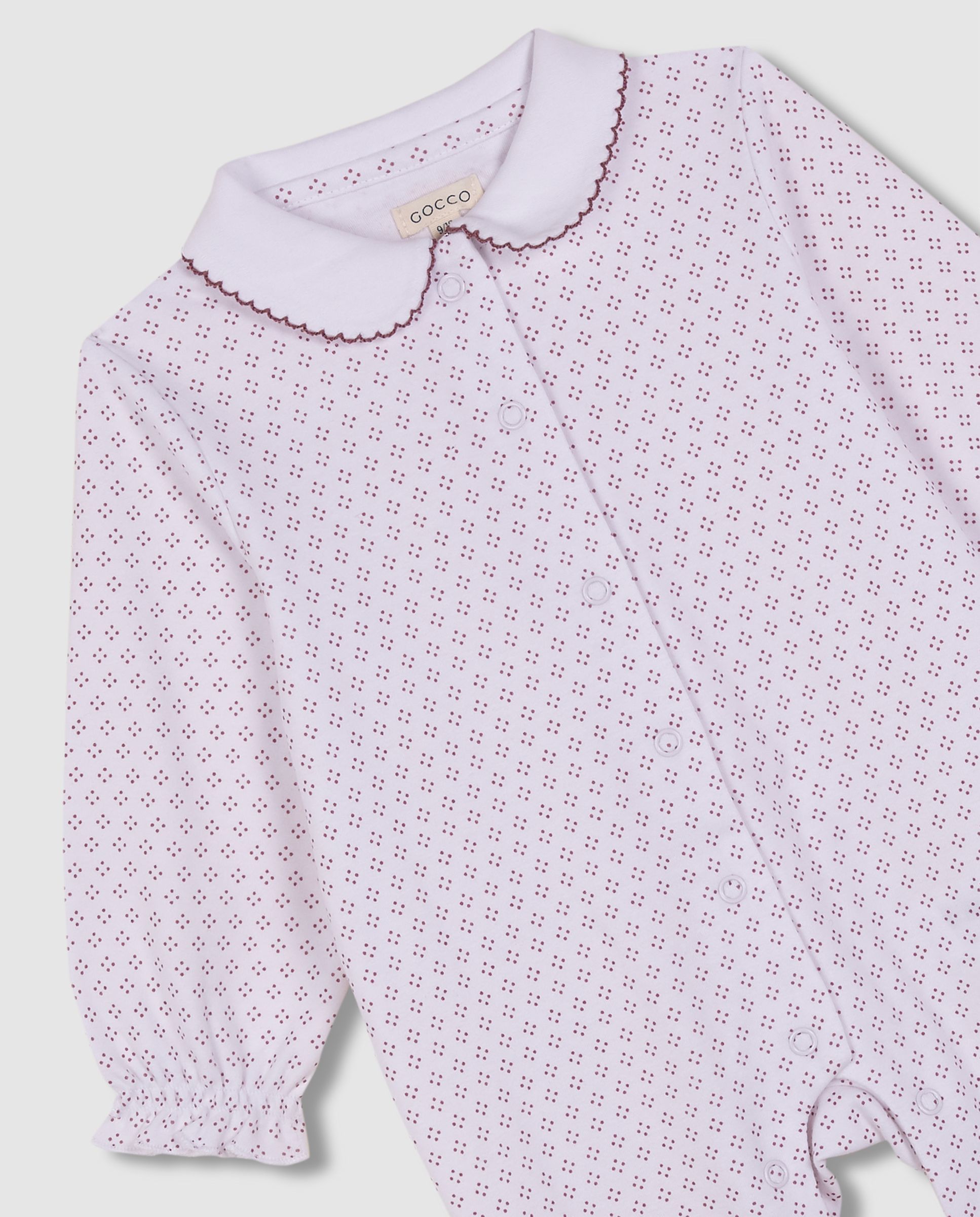 Pijama para Bebé de Manga Comprida Gocco Rosa-3
