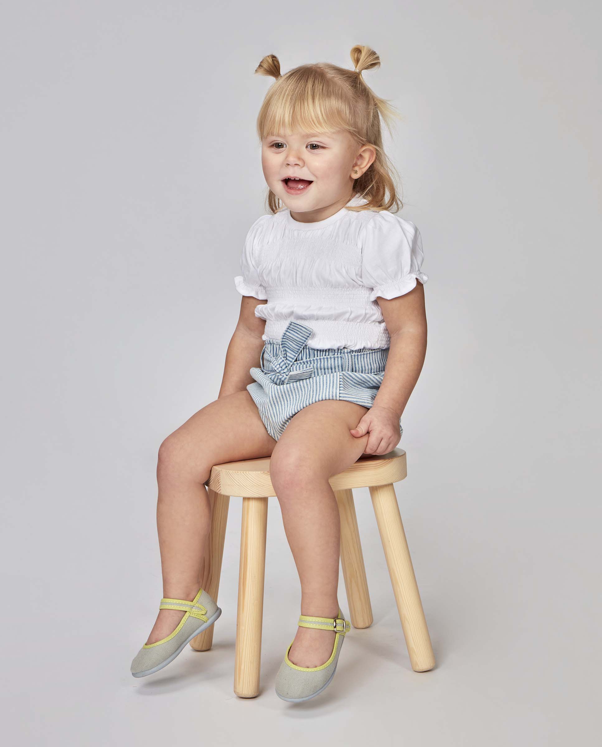 T-shirt para Bebé Engomada Gocco Branco-2