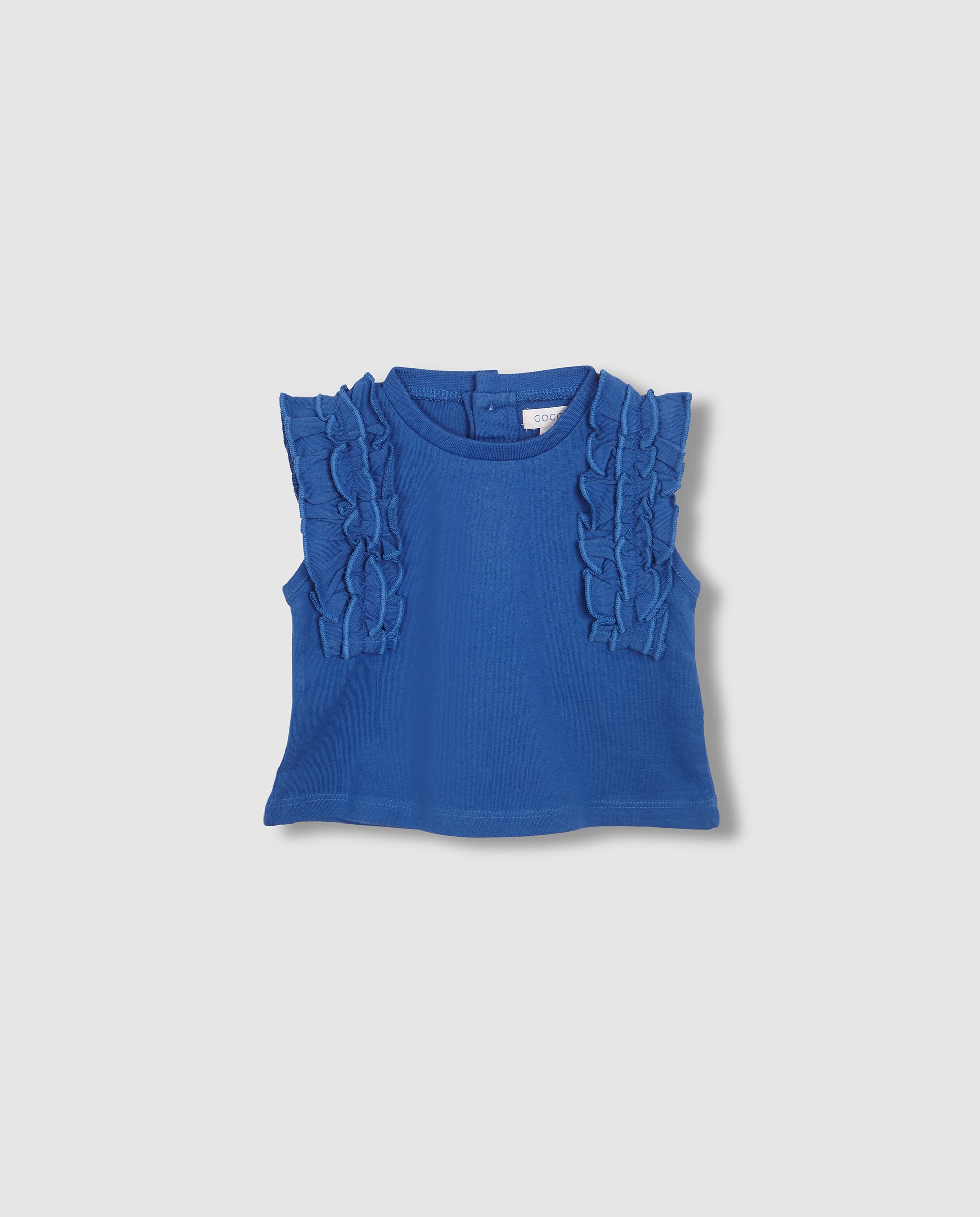 T-shirt para Bebé com Folho Triplo Gocco Azul-índigo-3