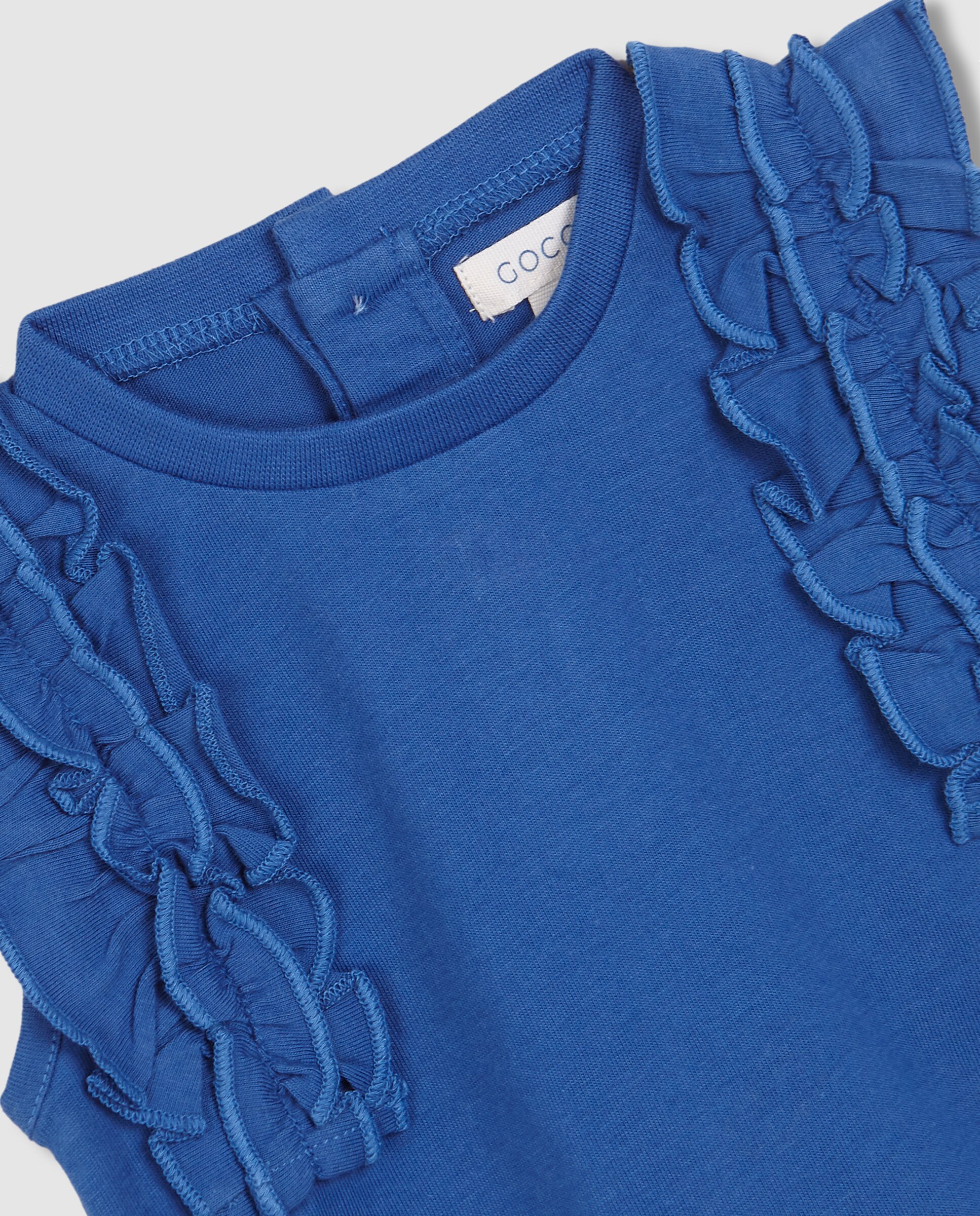 T-shirt para Bebé com Folho Triplo Gocco Azul-índigo-5