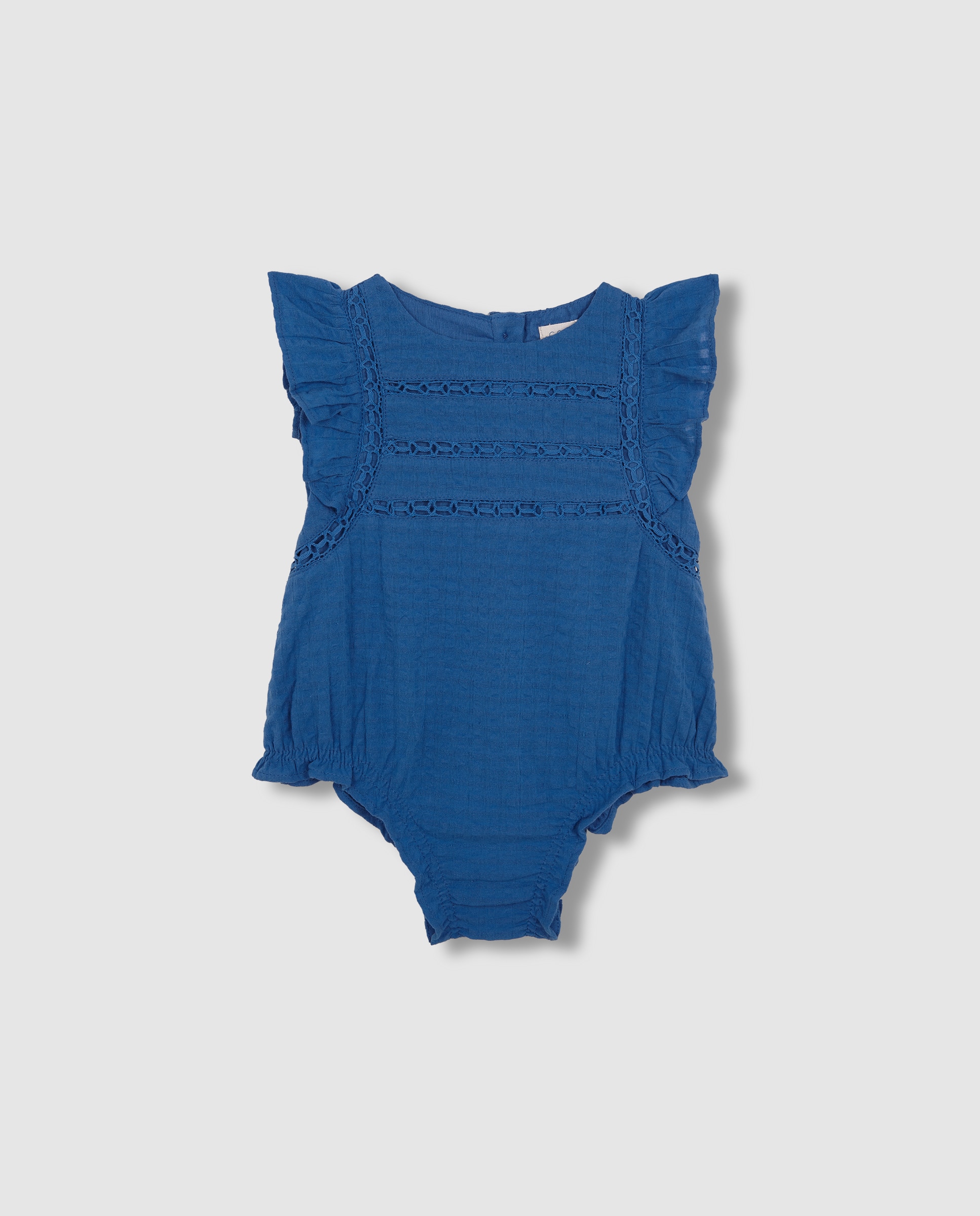 Imagem 0 de Macacão Curto para Bebé com Tiras Bordadas