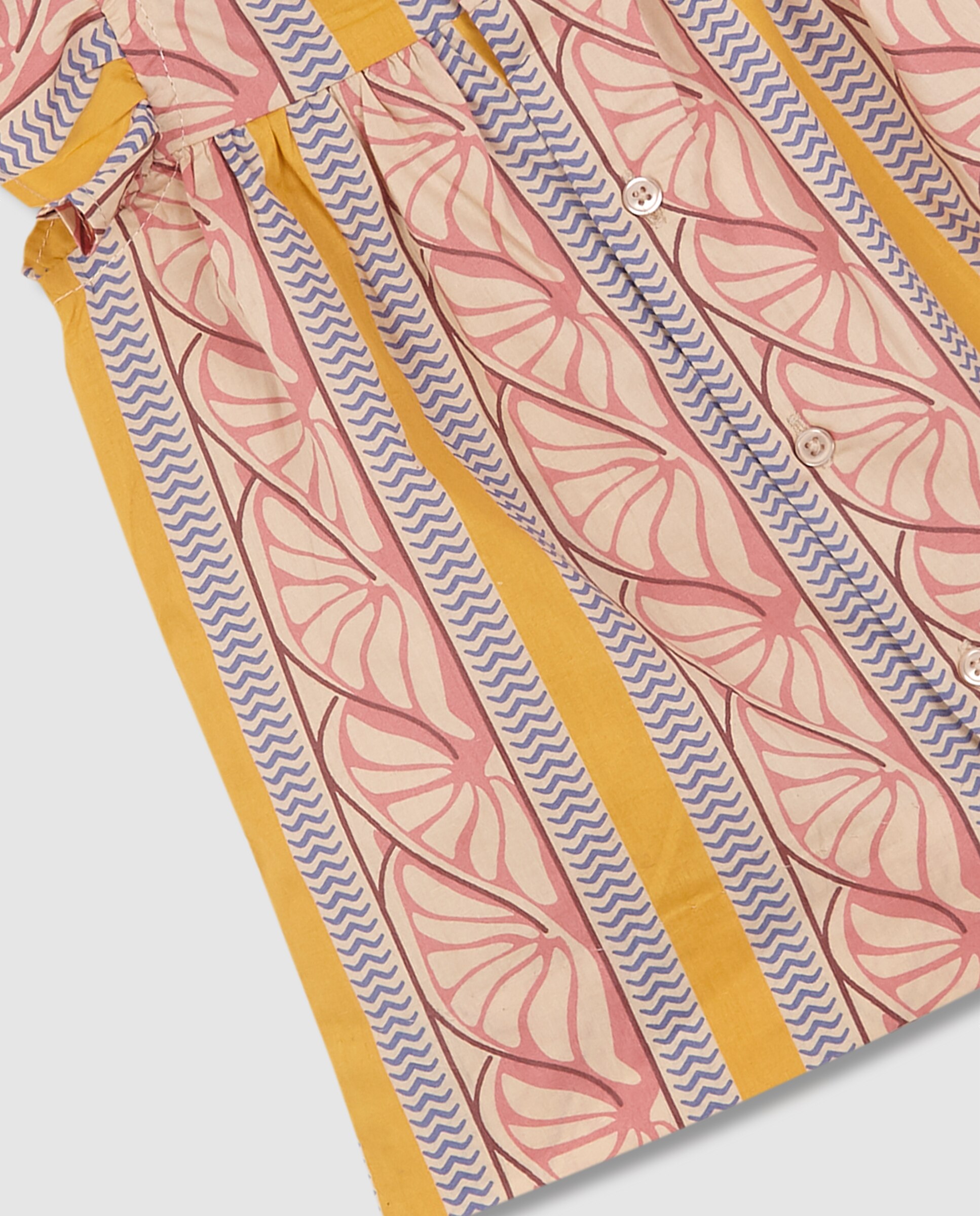 Vestido para Bebé com Estampado Étnico Rosa-6