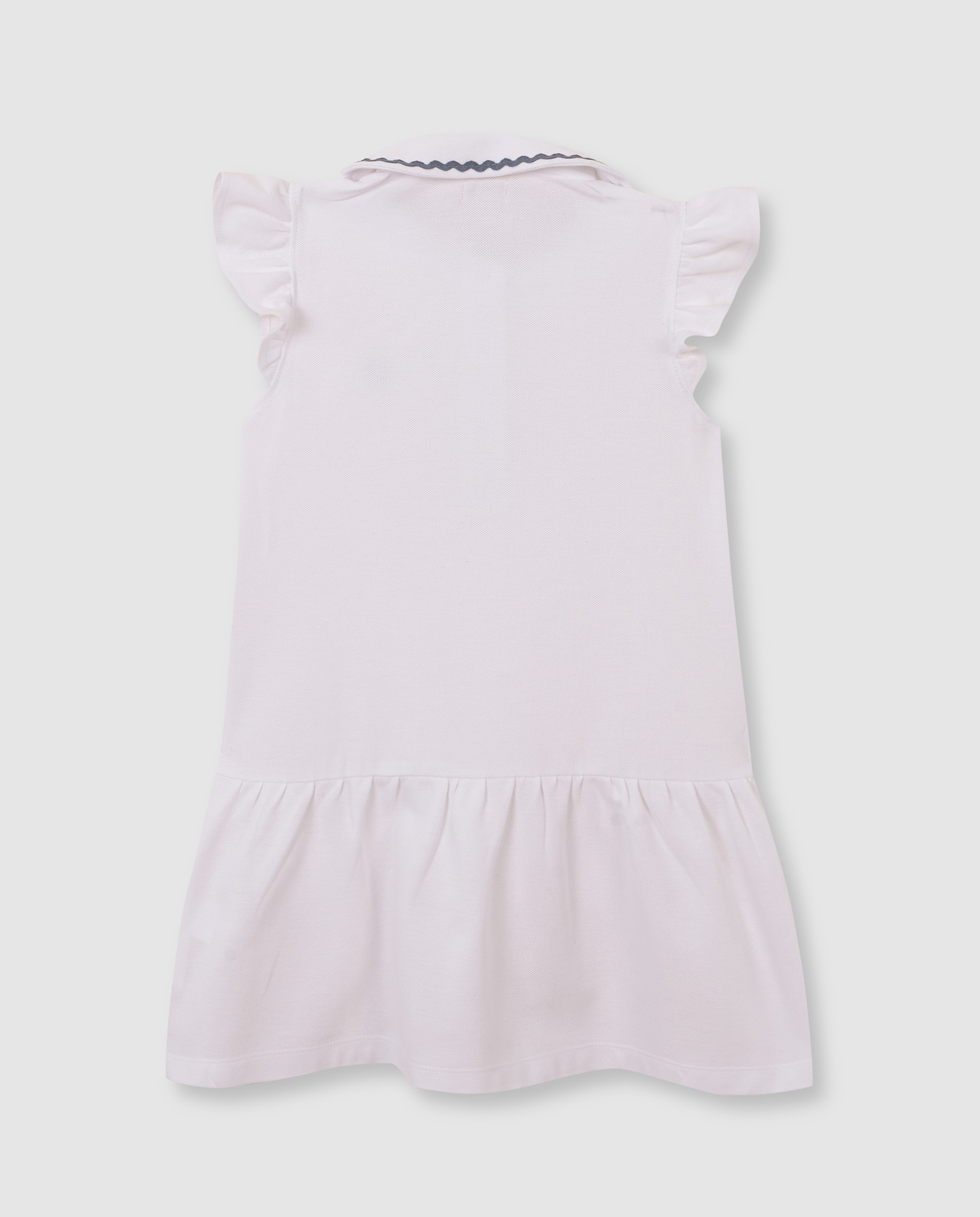 Vestido Polo Infantil Branco-2