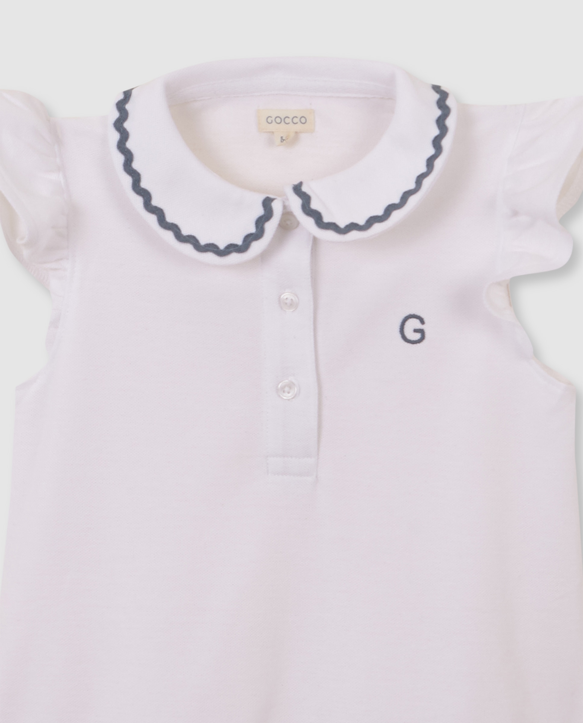 Vestido Polo Infantil Branco-3
