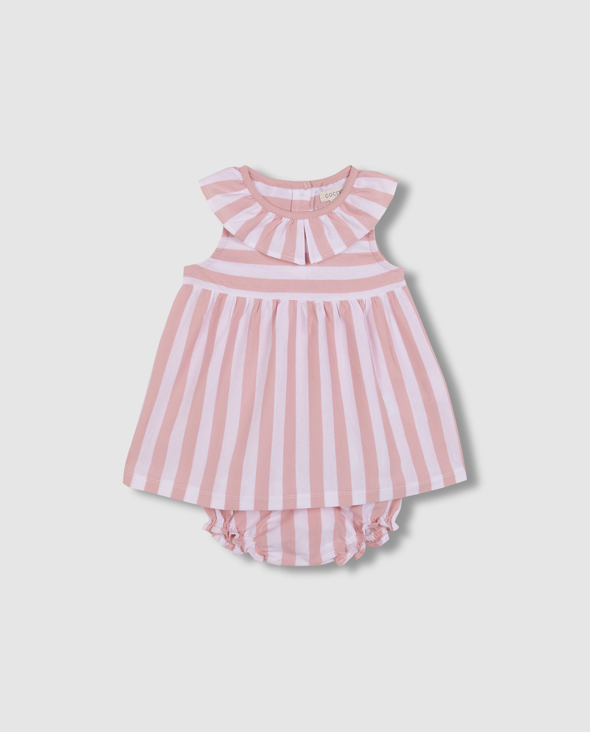 Imagem 0 de Vestido para Bebé de Malha Às Riscas