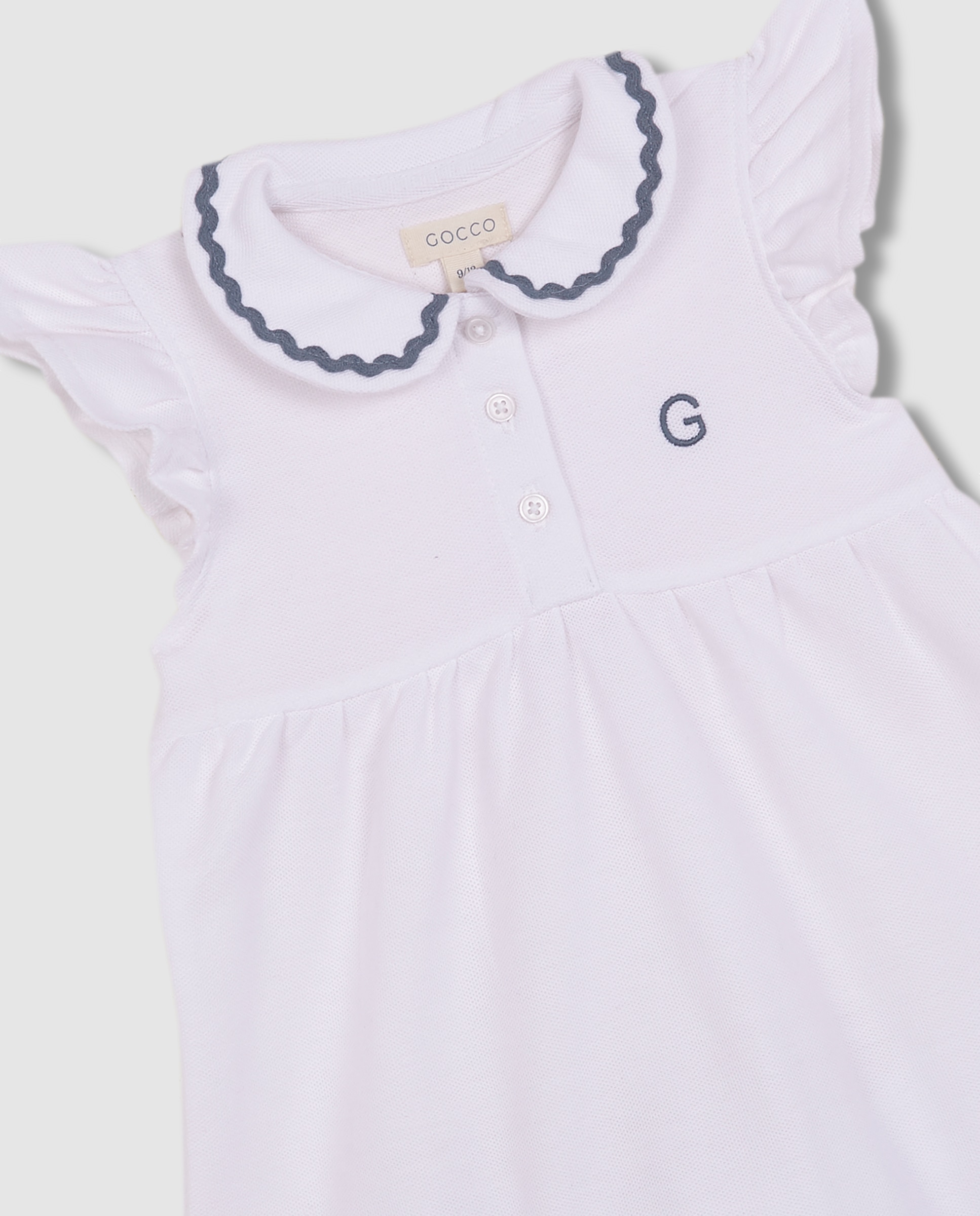 Vestido para Bebé Polo Gocco Branco-3