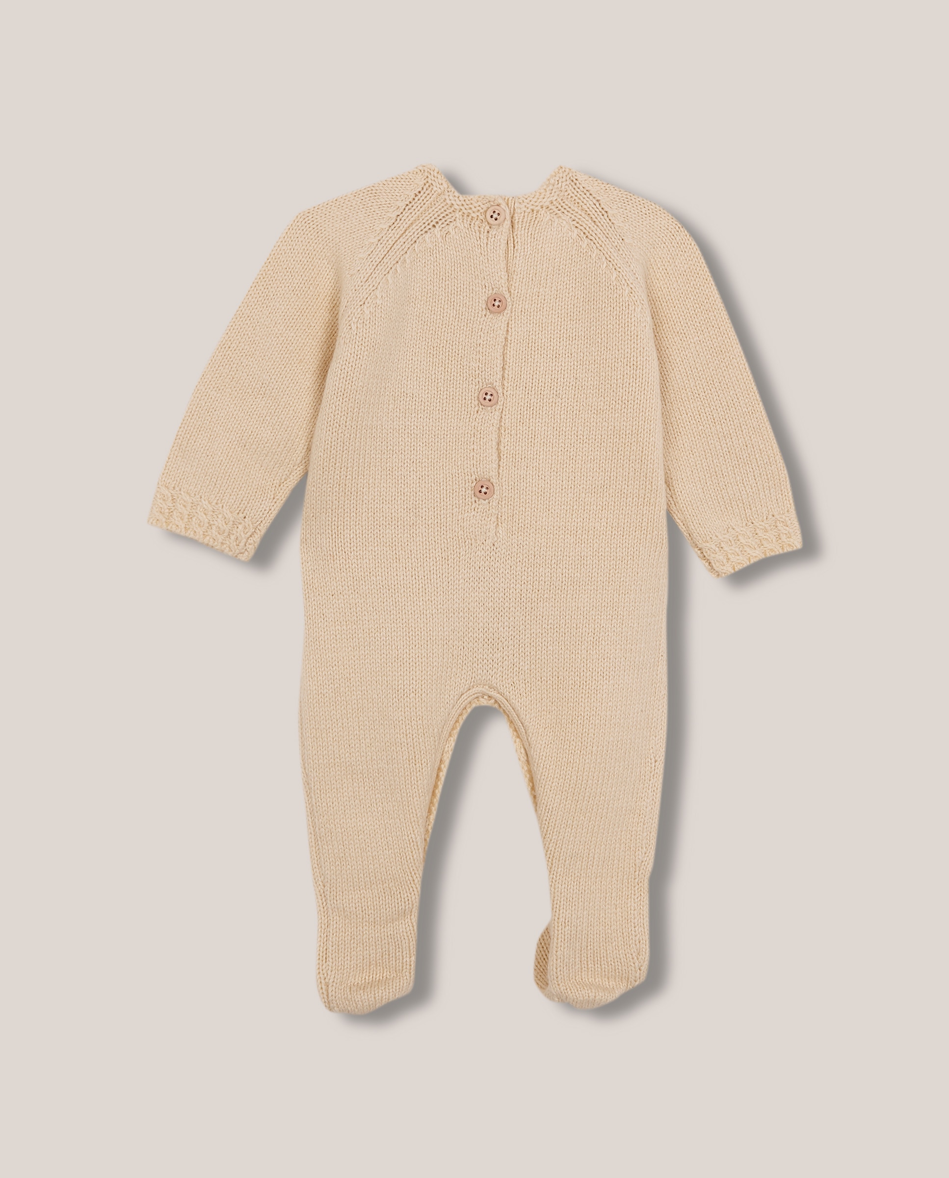 Babygrow para Bebé de Malha Bobo com Tranças Amarelo-2