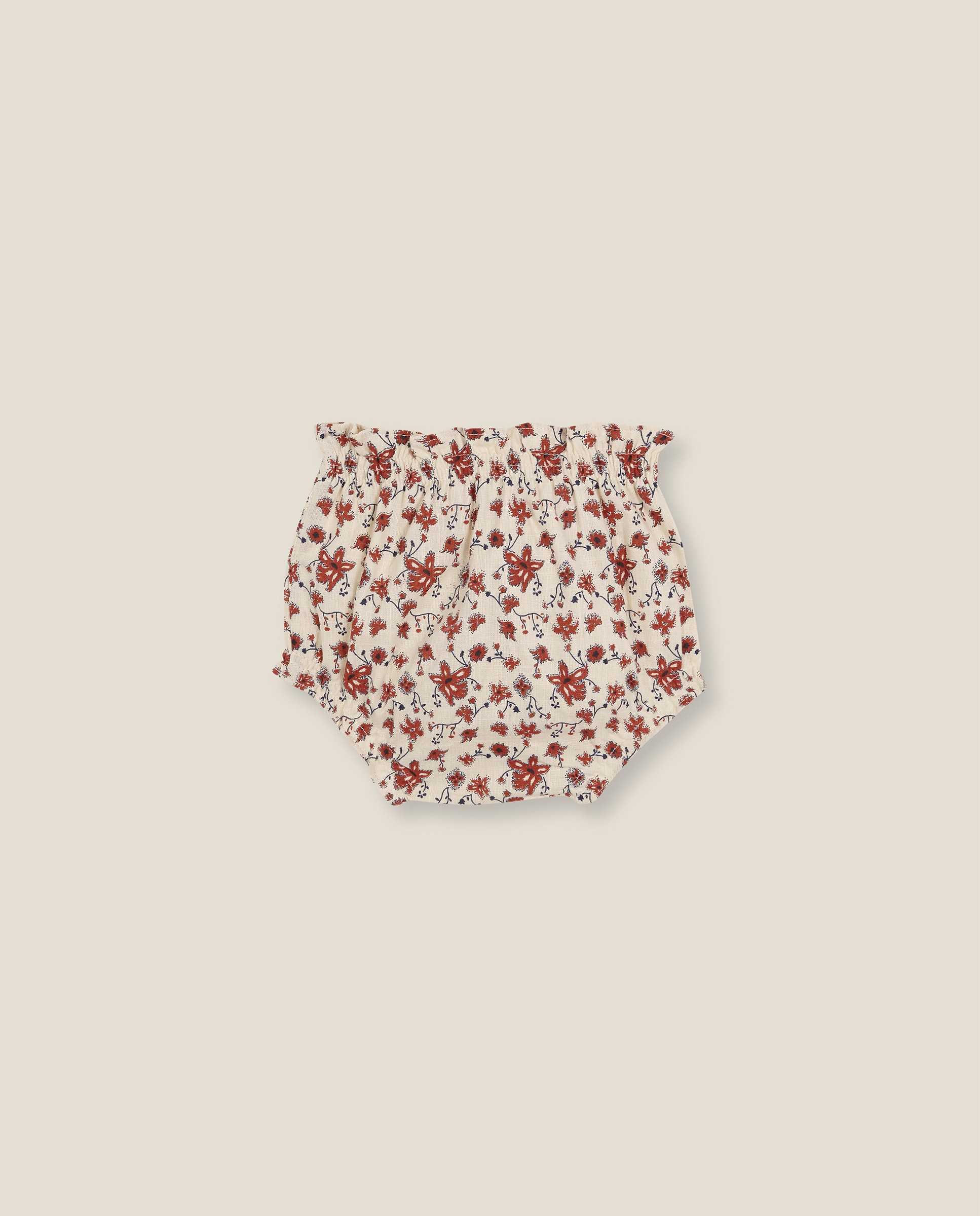 Calças para Bebé com Estampado Floral Amarelo-2