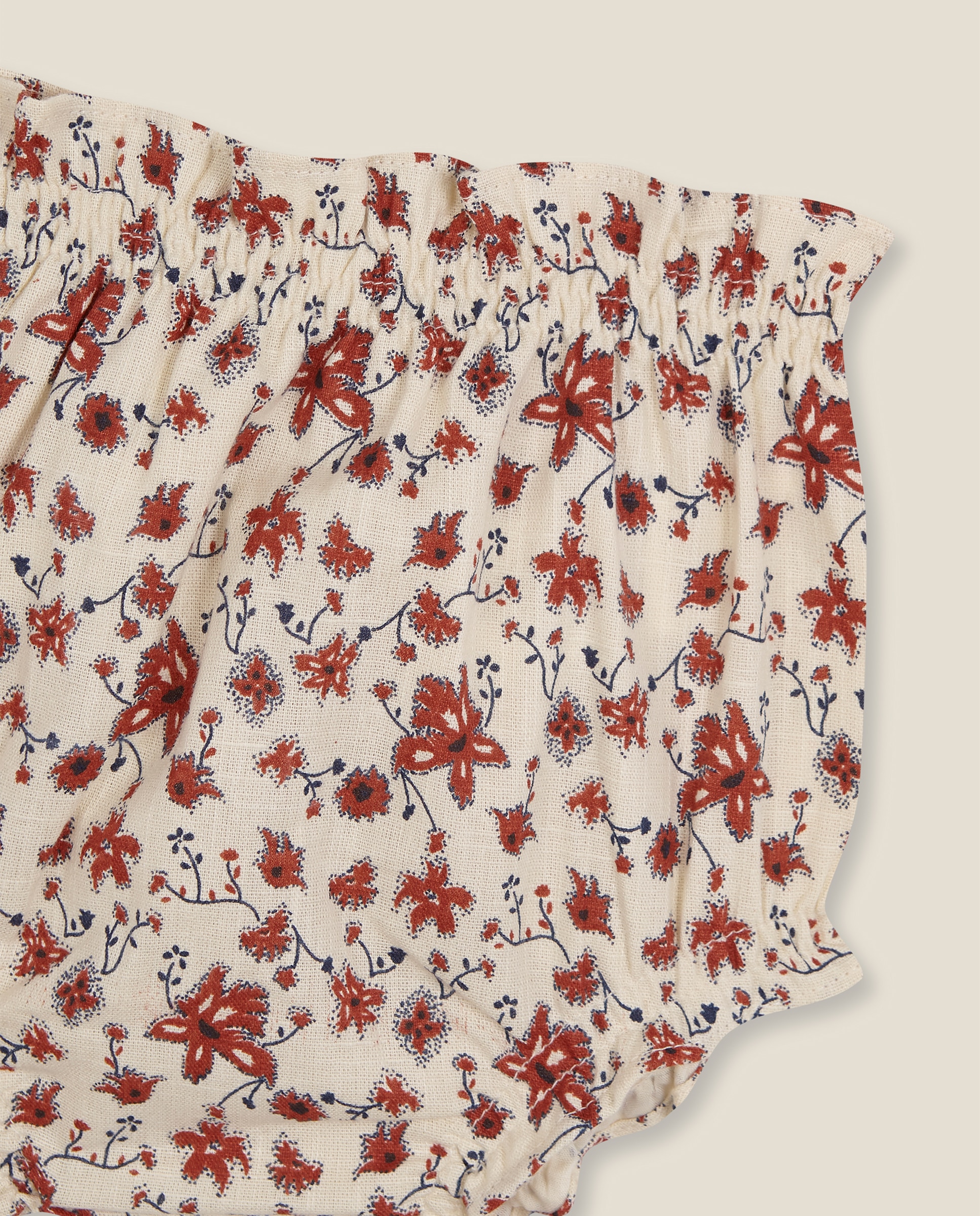 Calças para Bebé com Estampado Floral Amarelo-3