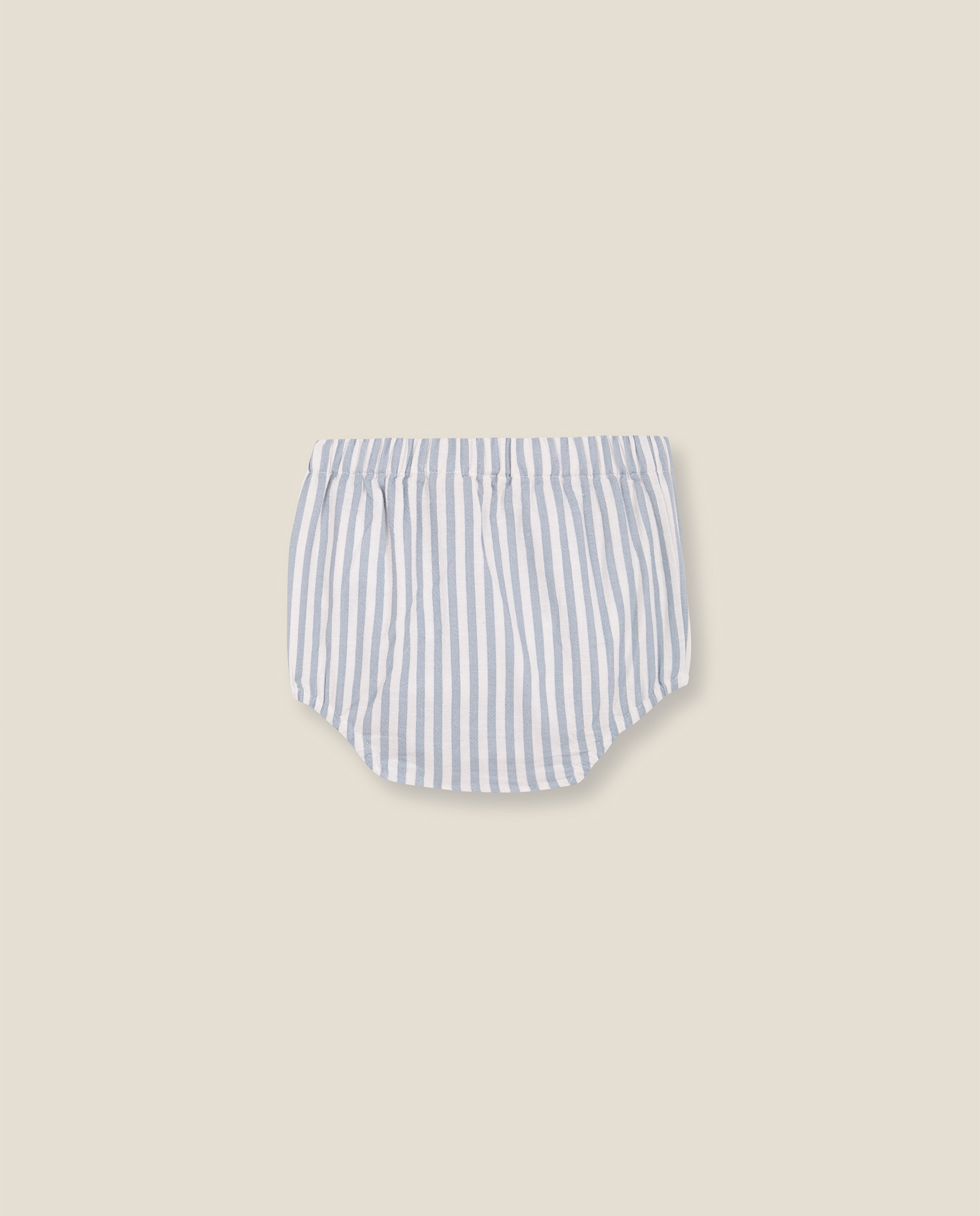 Bombacho para Bebé Às Riscas com Botões Azul-claro-2