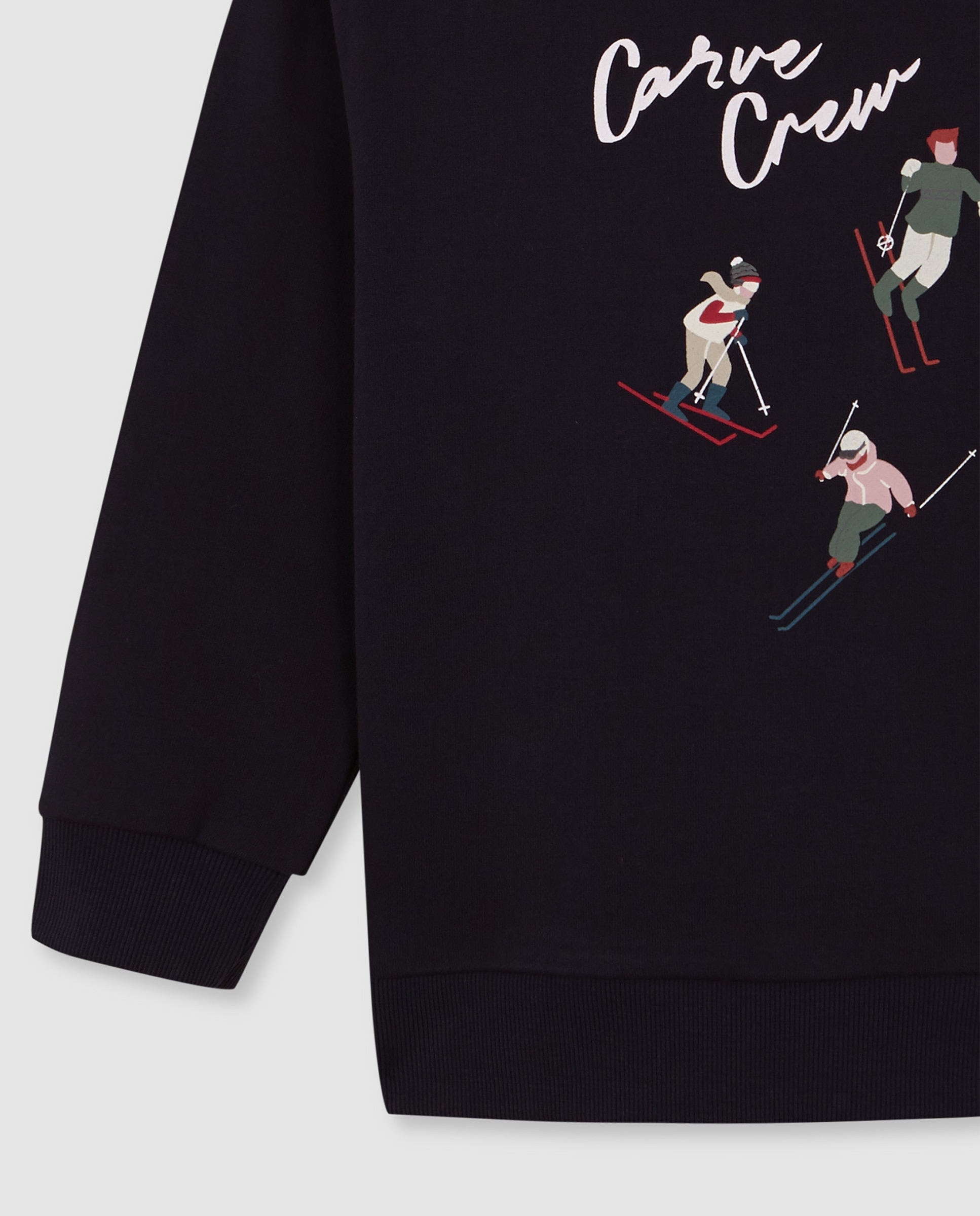 Sweatshirt Infantil com Print de Ski Gocco Azul-marinho-4