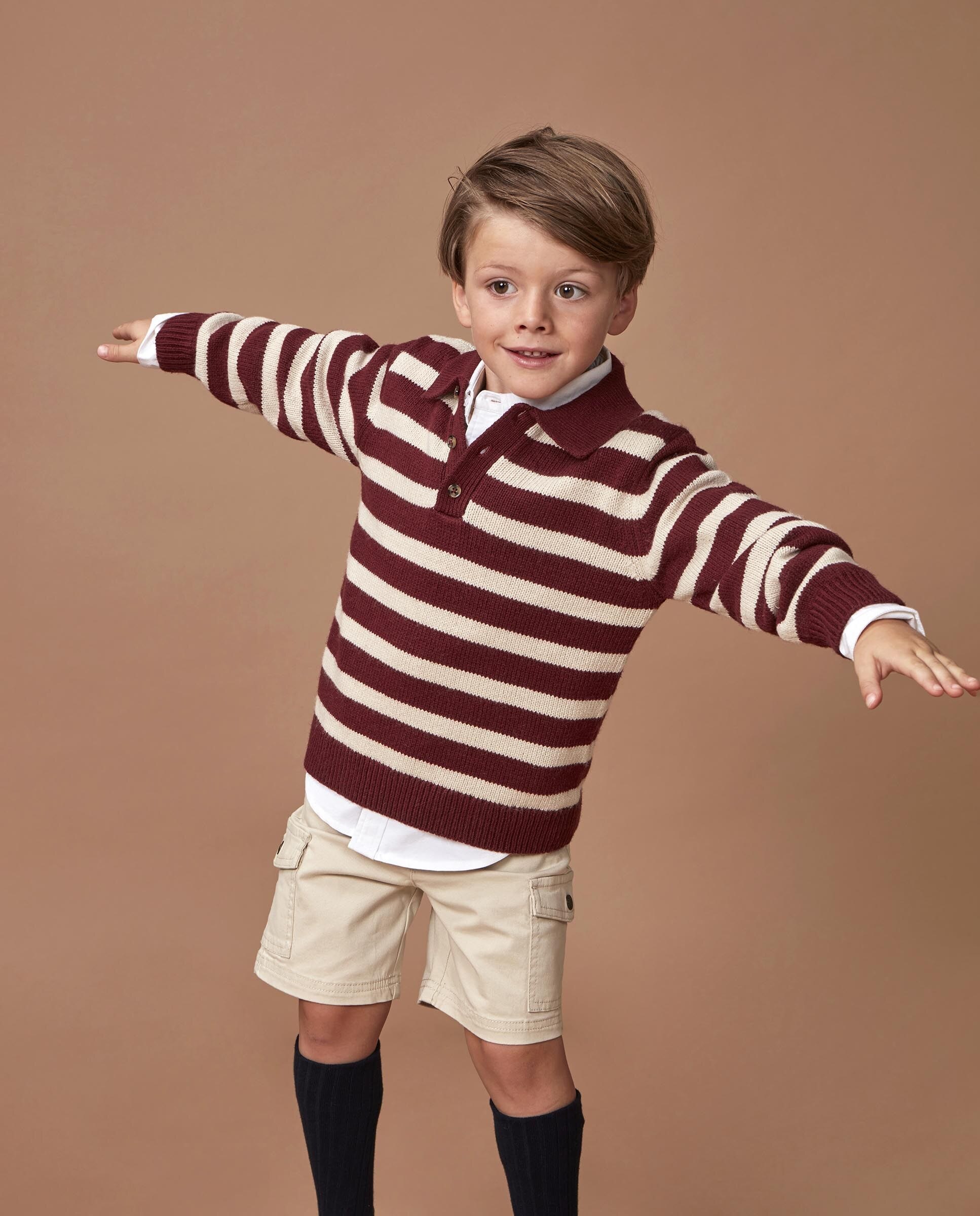 Imagem 0 de Camisola Infantil com Intarsia de Moto