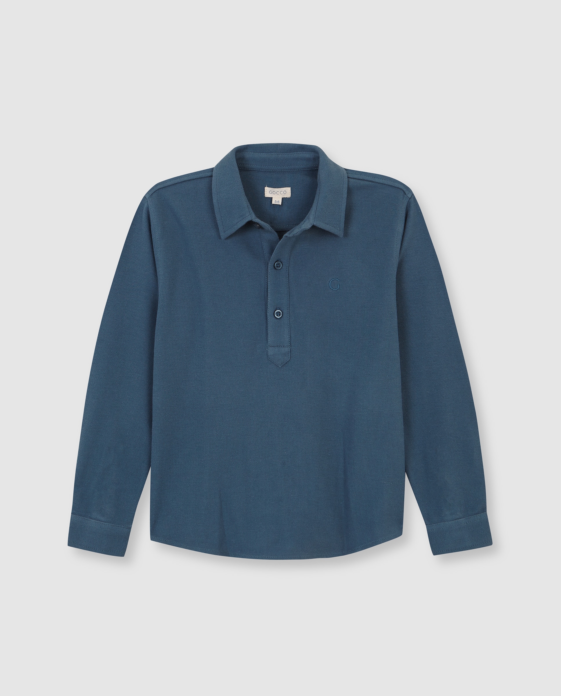 Imagem 0 de Polo Infantil de Piqué com Tapeta de Botões