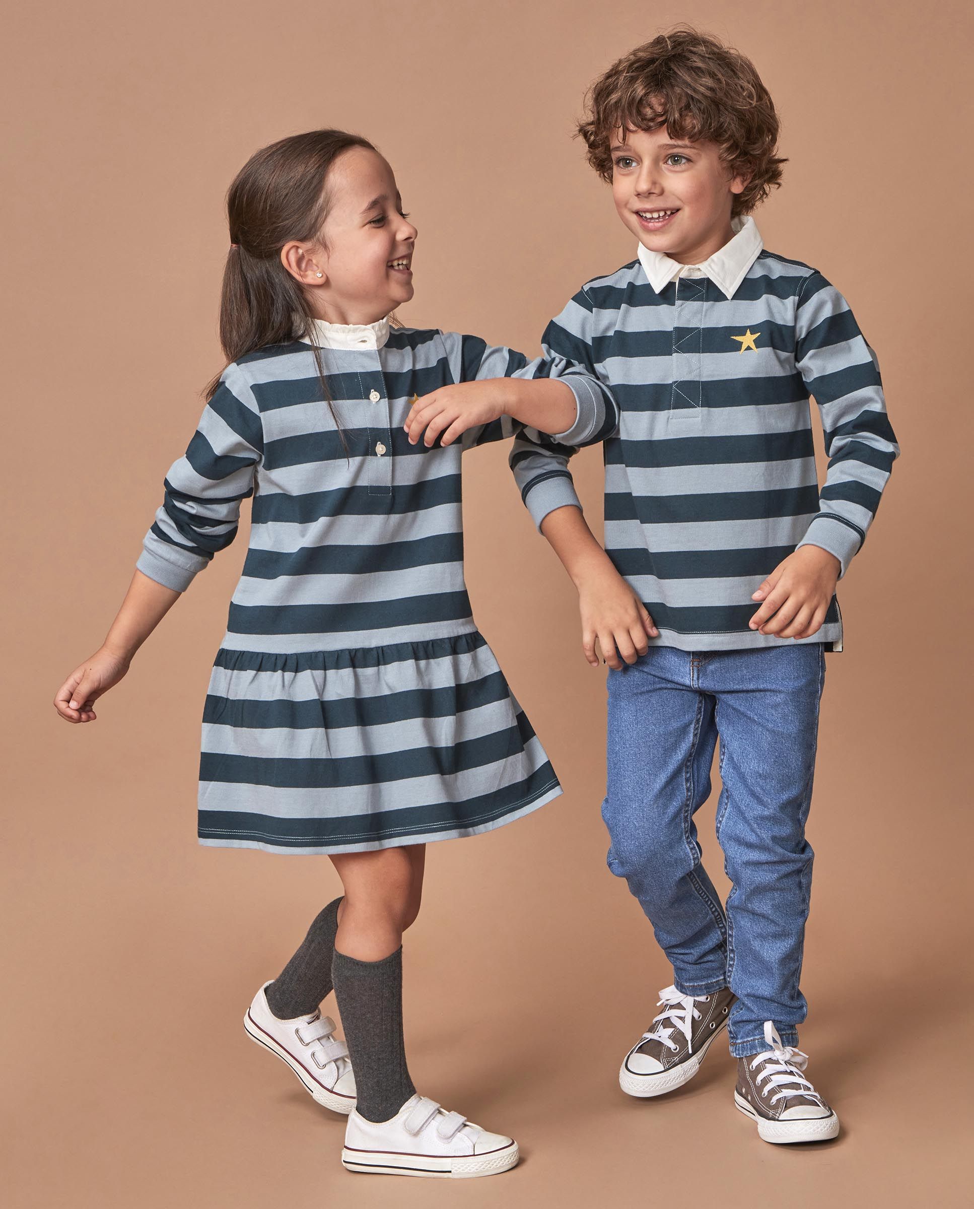 Polo Infantil com Print Trouble Maker Verde-escuro-7