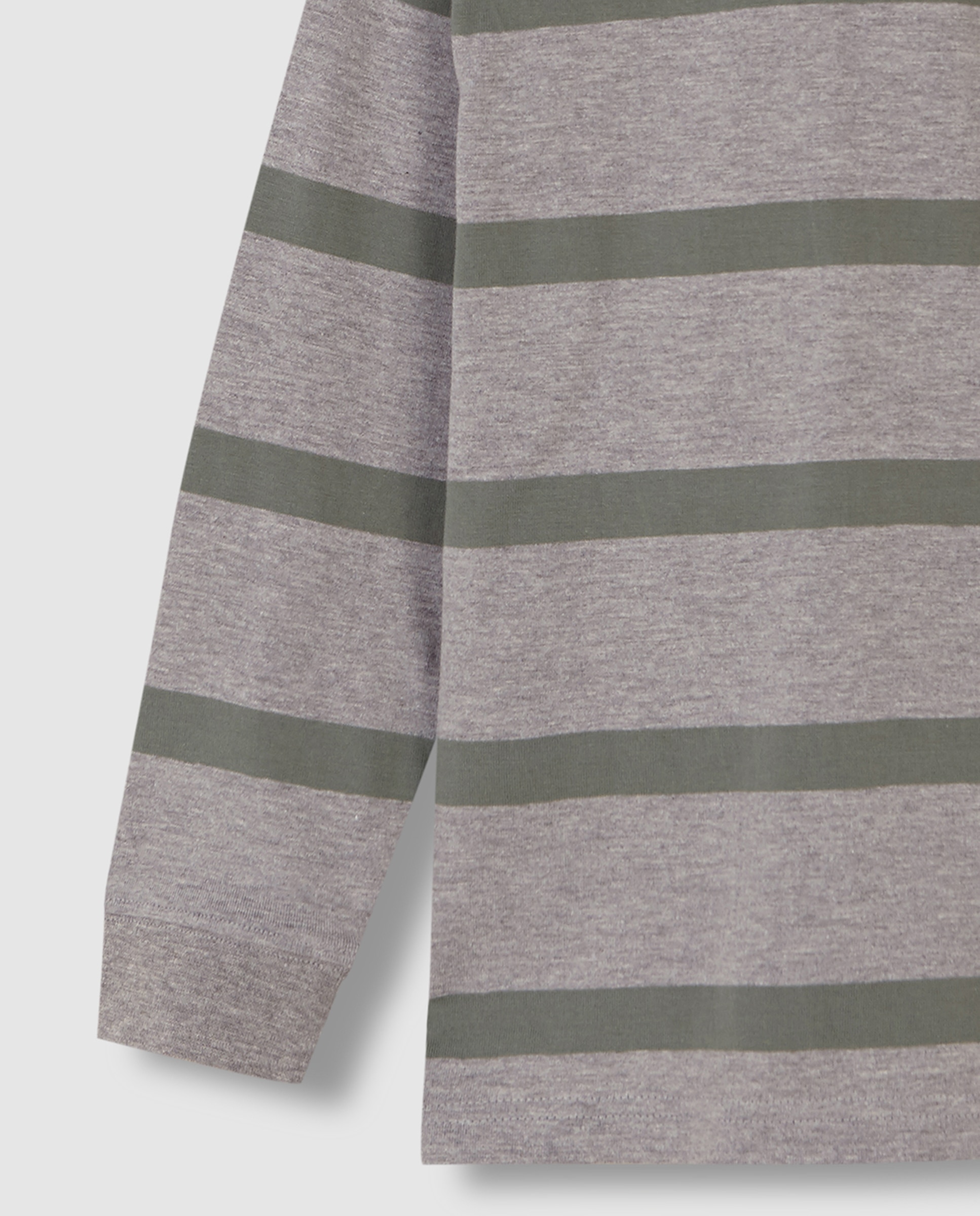 Polo Infantil Às Riscas com Bordado Cinzento-6