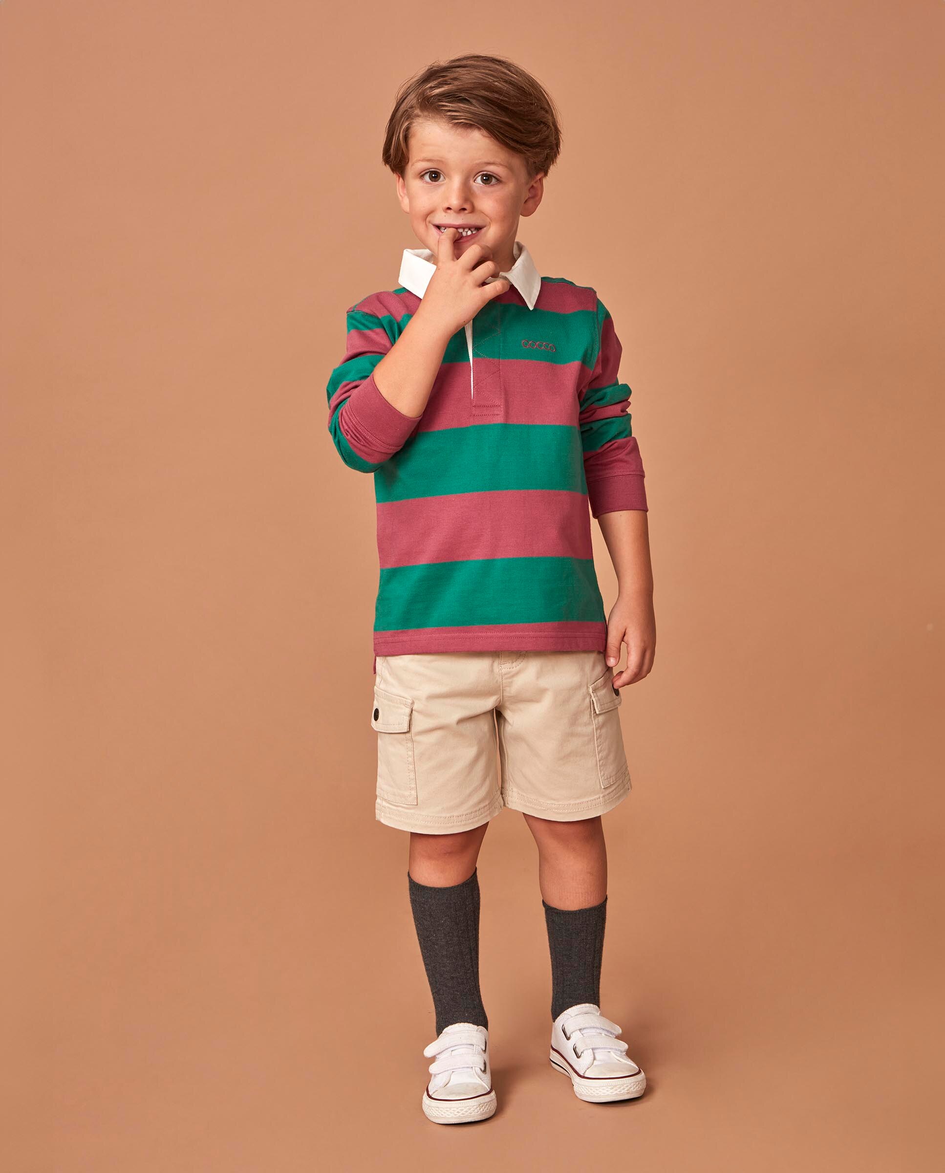 Imagem 0 de Polo Infantil com Bordado e Patch Estampado