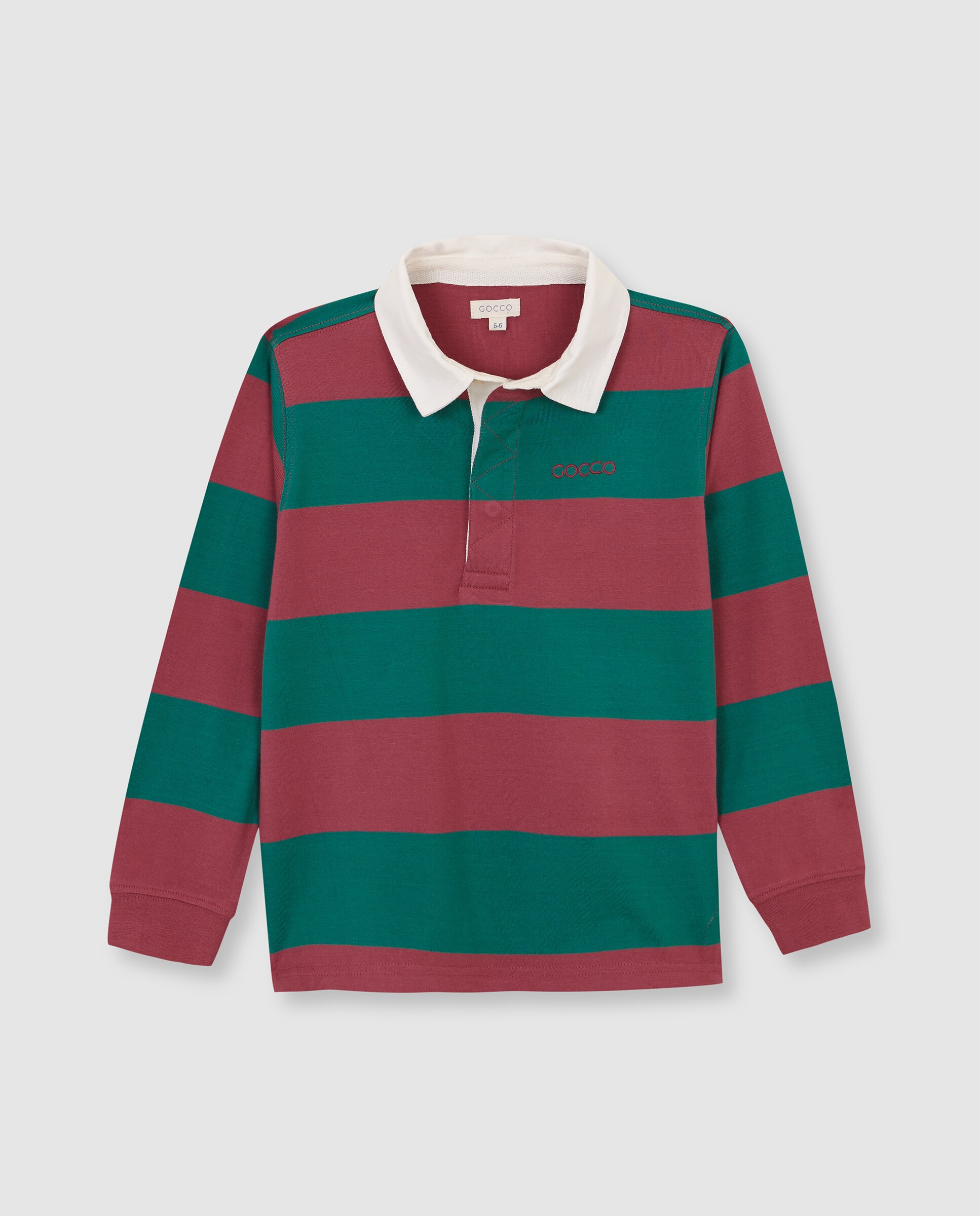 Polo Infantil com Bordado e Patch Estampado Rosa-3