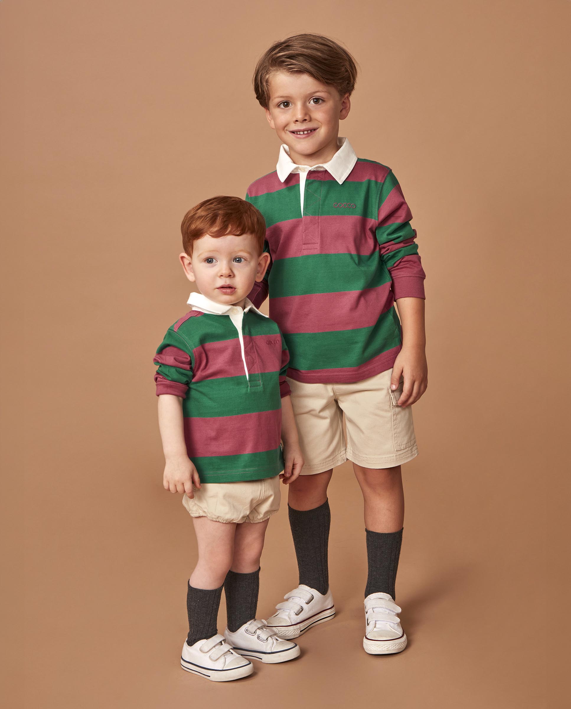 Polo Infantil com Bordado e Patch Estampado Rosa-7
