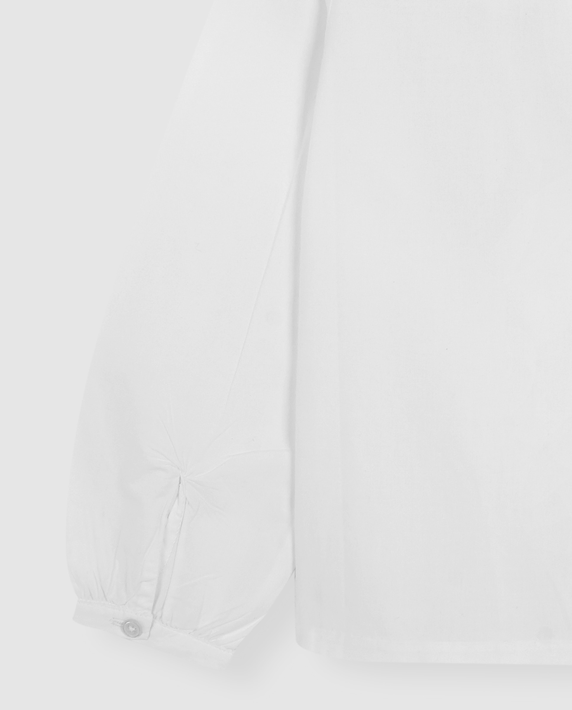 Blusa Infantil com Gola Bordada Branco-6