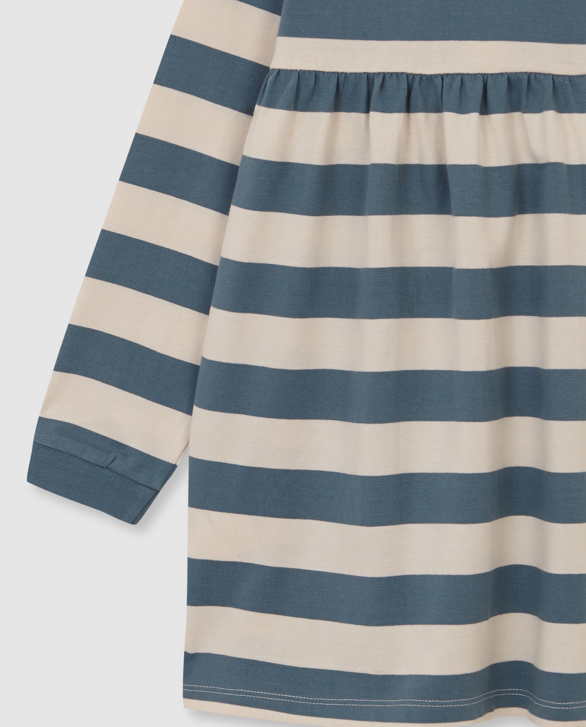 Vestido Polo Infantil com Bordado Azul-6