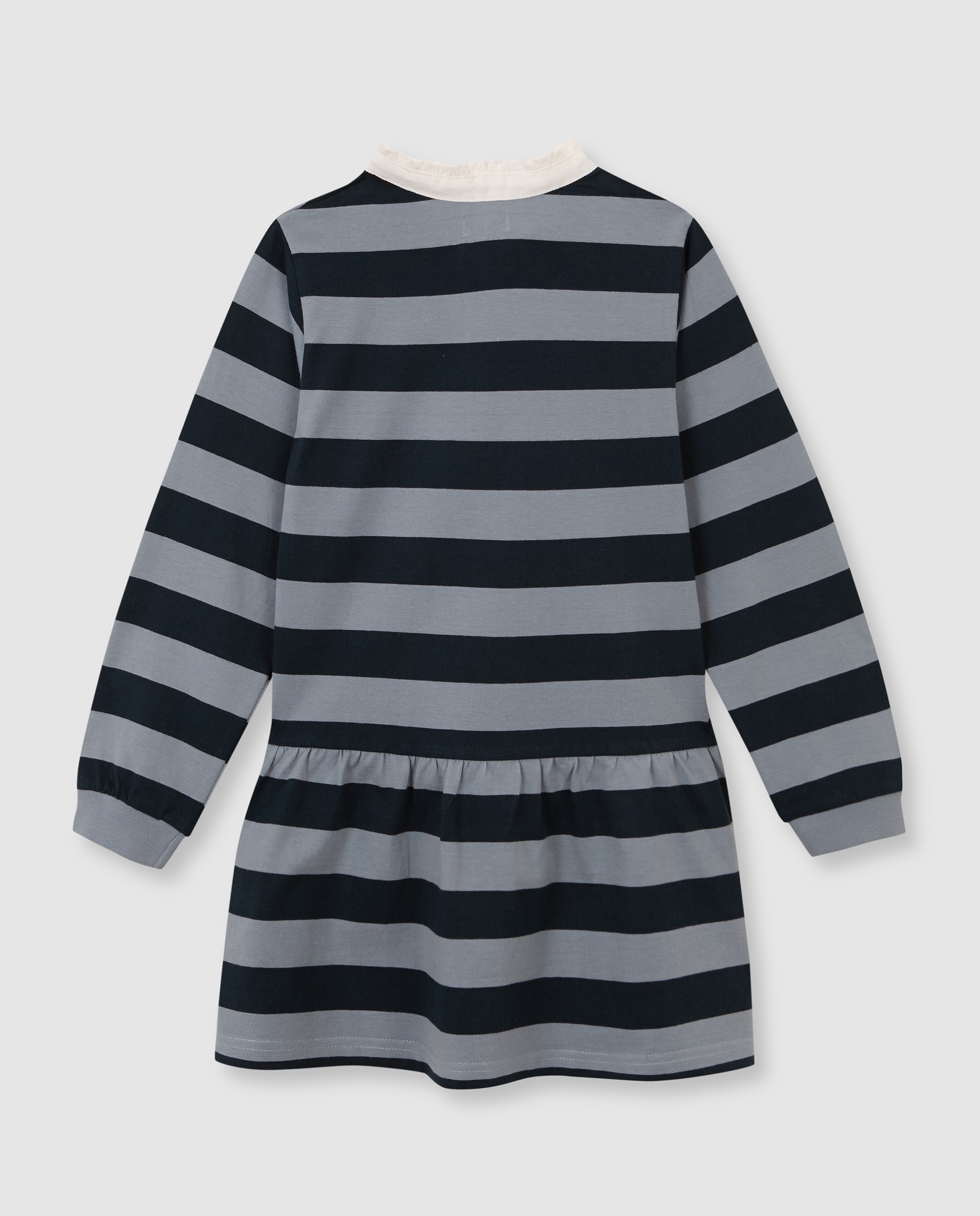 Vestido Polo Infantil com Estrela Verde-escuro-4
