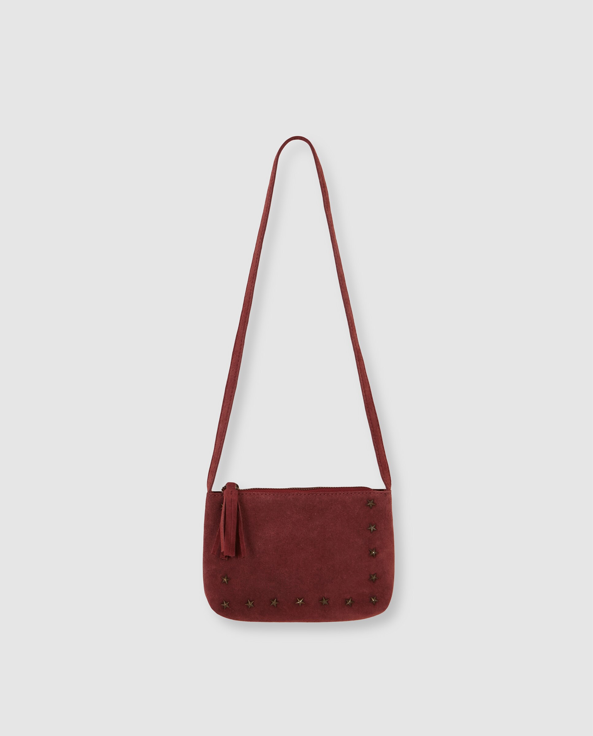 Mala Infantil de Veludo com Bordados Vermelho-2