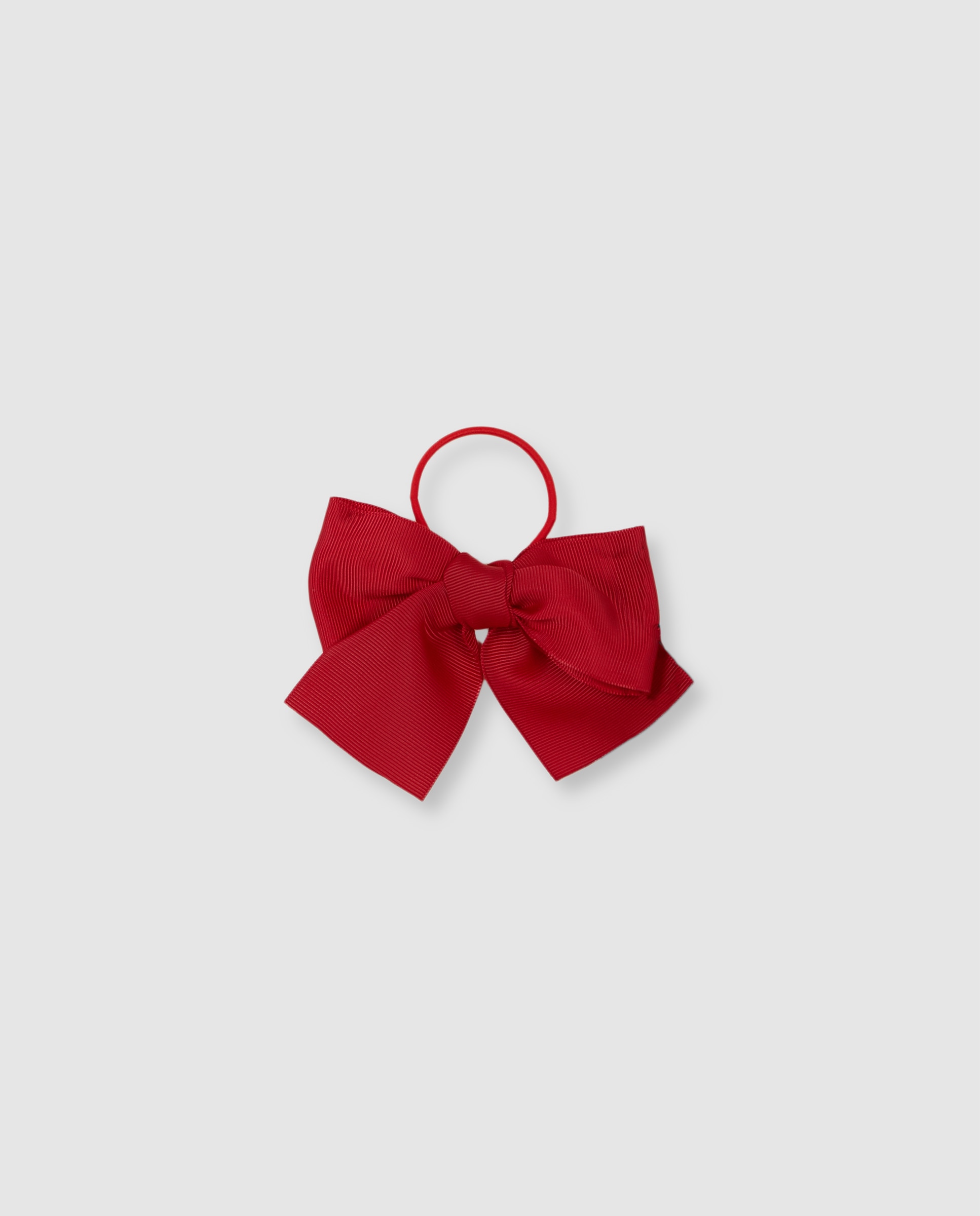 Laço Infantil de Grosgrain com Borracha Laranja-2