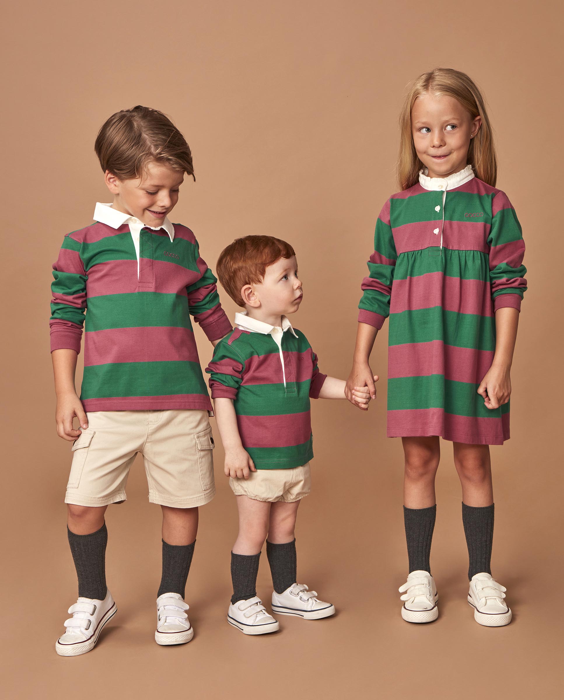 Polo para Bebé com Bordado e Patch Estampado Rosa-7