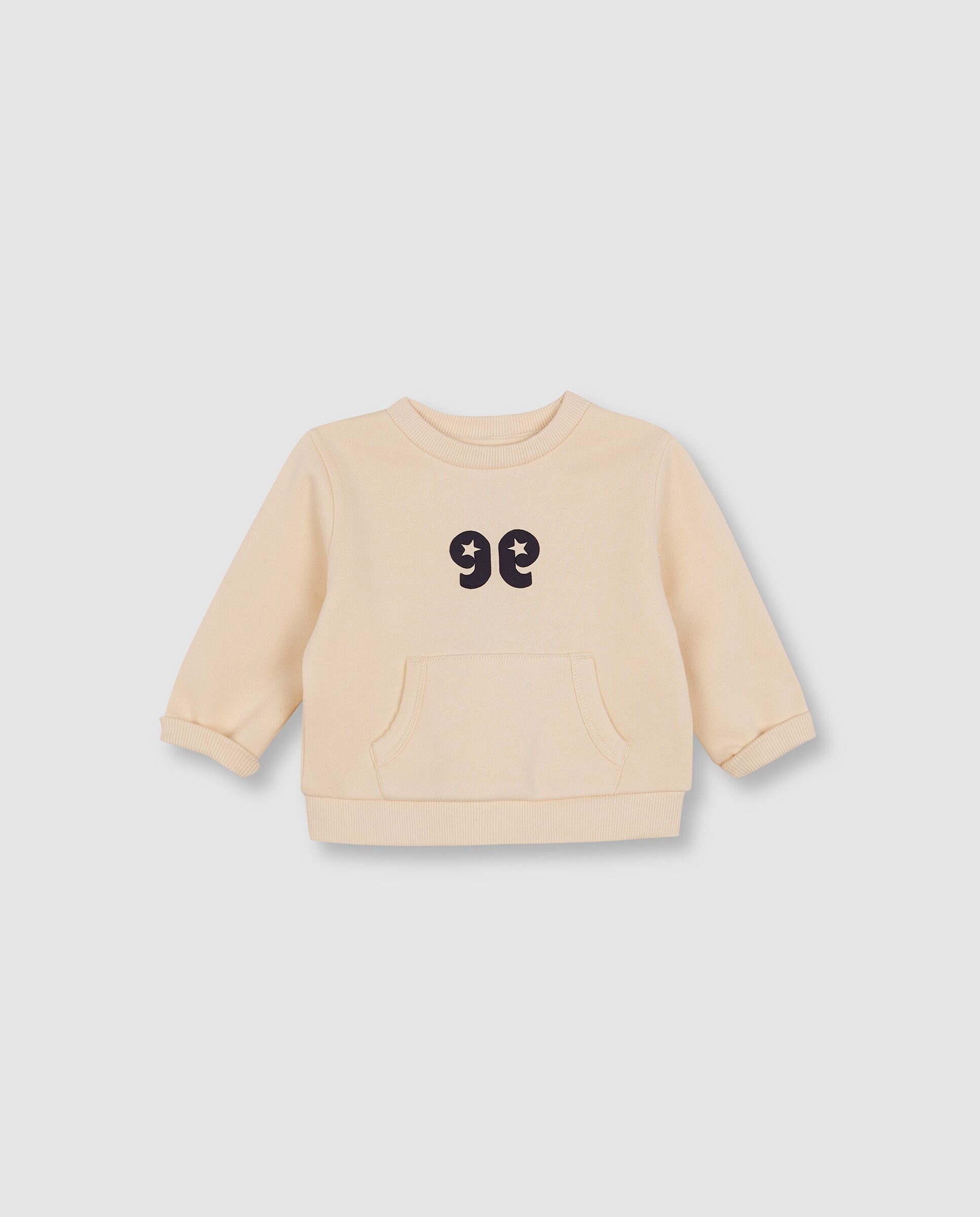 Sweatshirt para Bebé com Print Estrela Amarelo-2