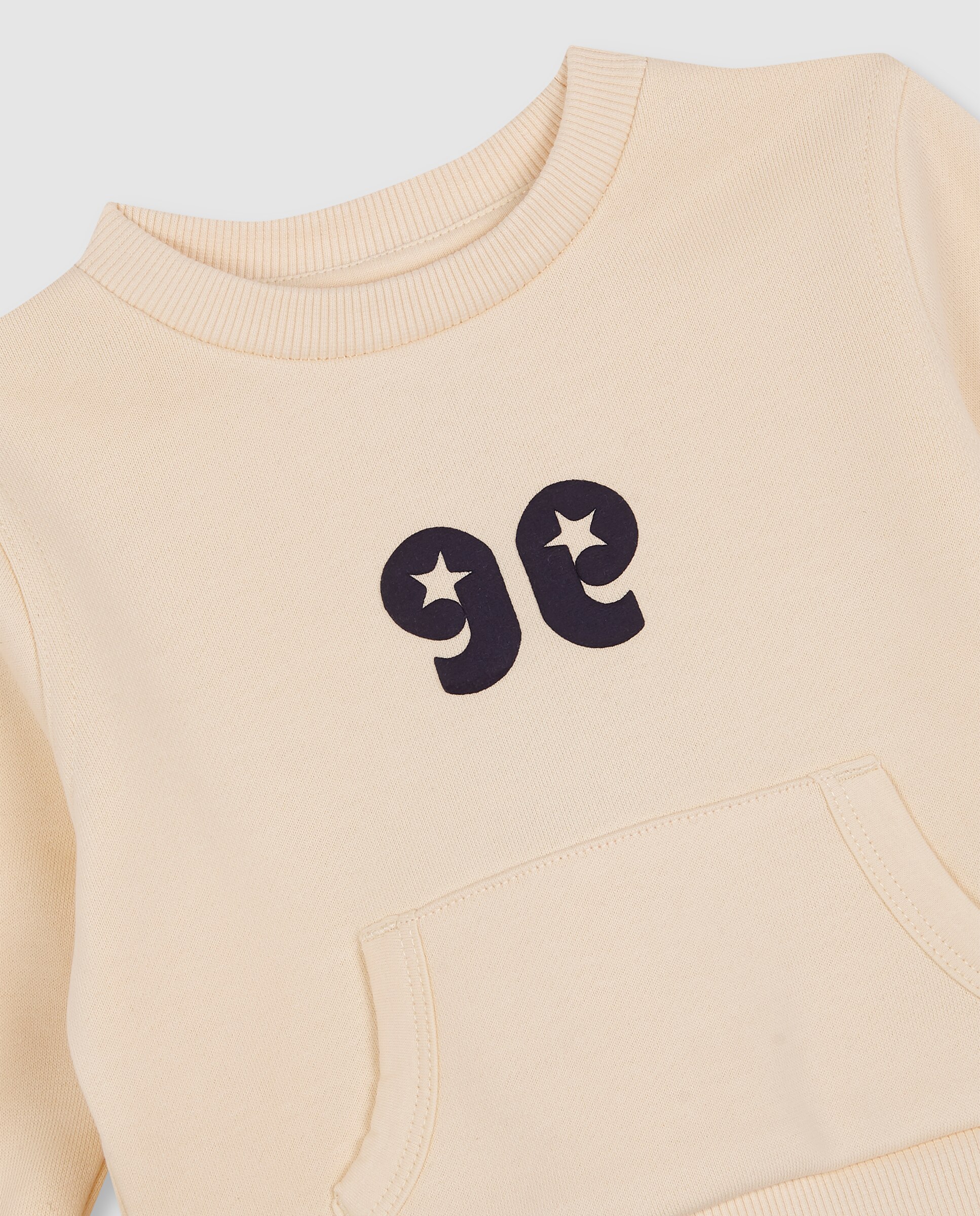 Sweatshirt para Bebé com Print Estrela Amarelo-4