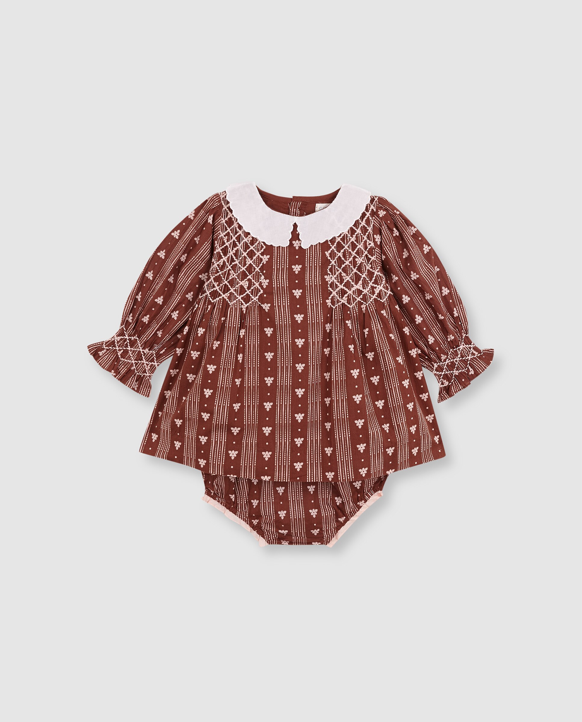 Imagem 0 de Vestido para Bebé Estampado com Favo de Mel